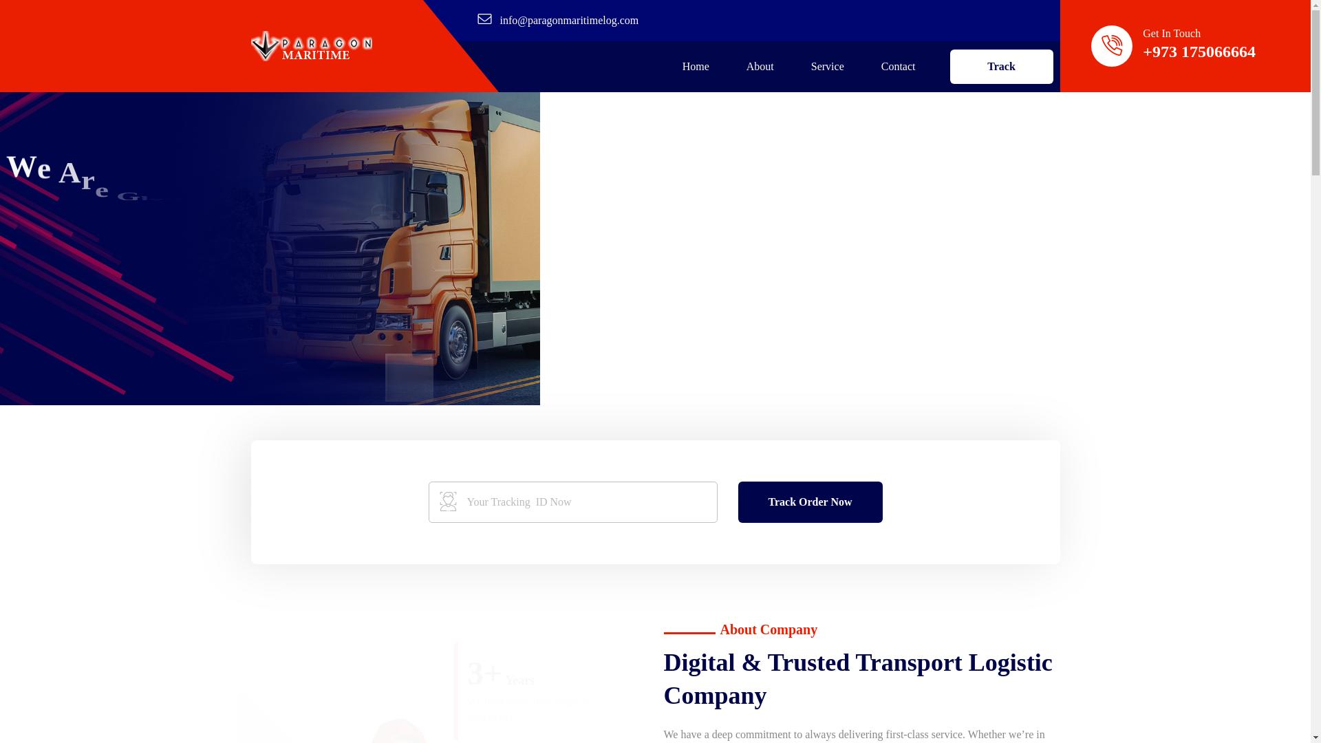 website screenshot of https://paragonmaritimelog.com/