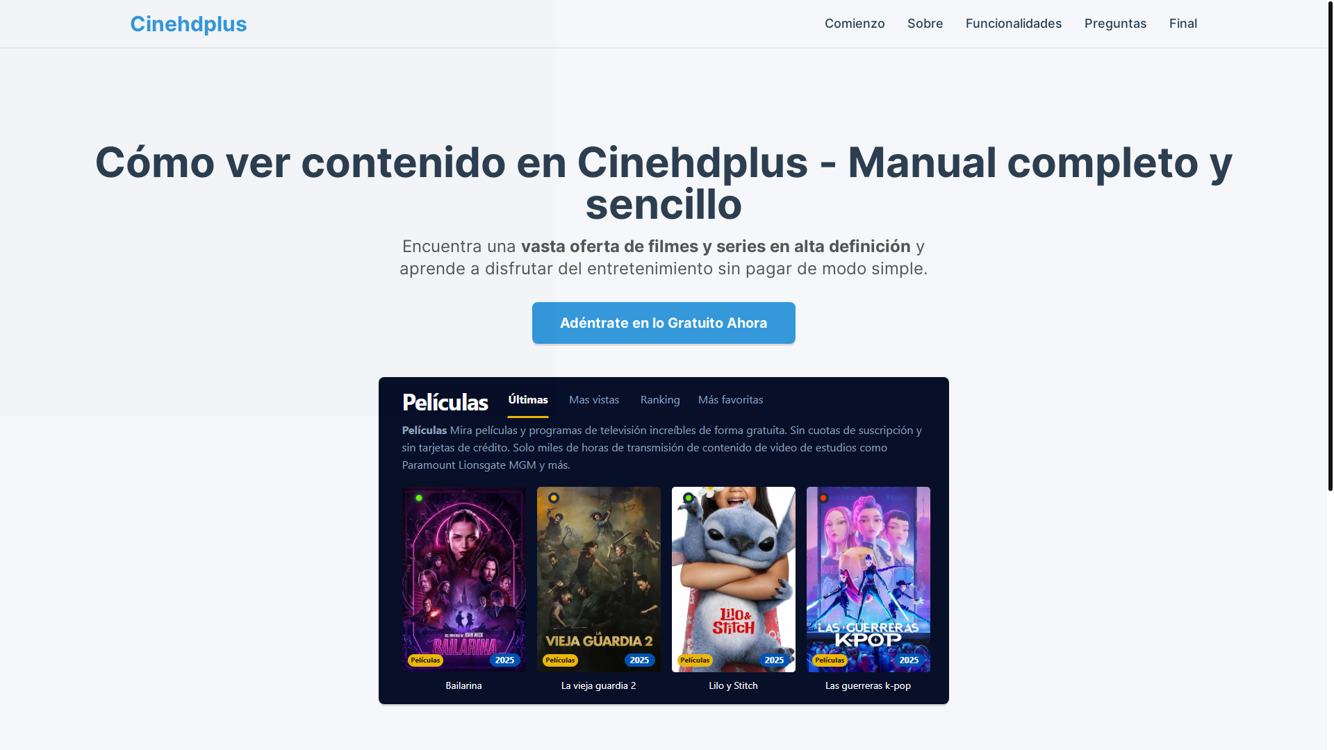 website screenshot of https://cinehdplus-kxyp.pages.dev/