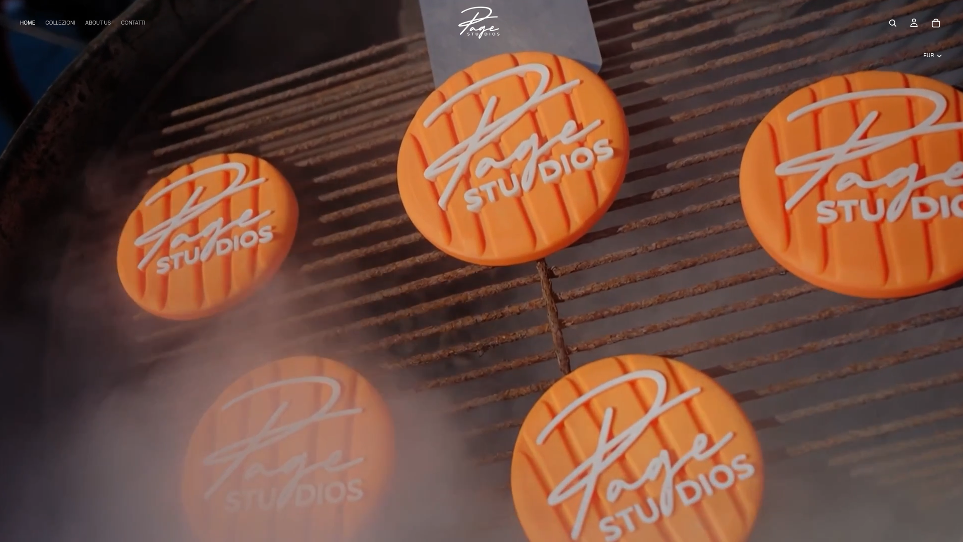 website screenshot of https://pagestudios.eu