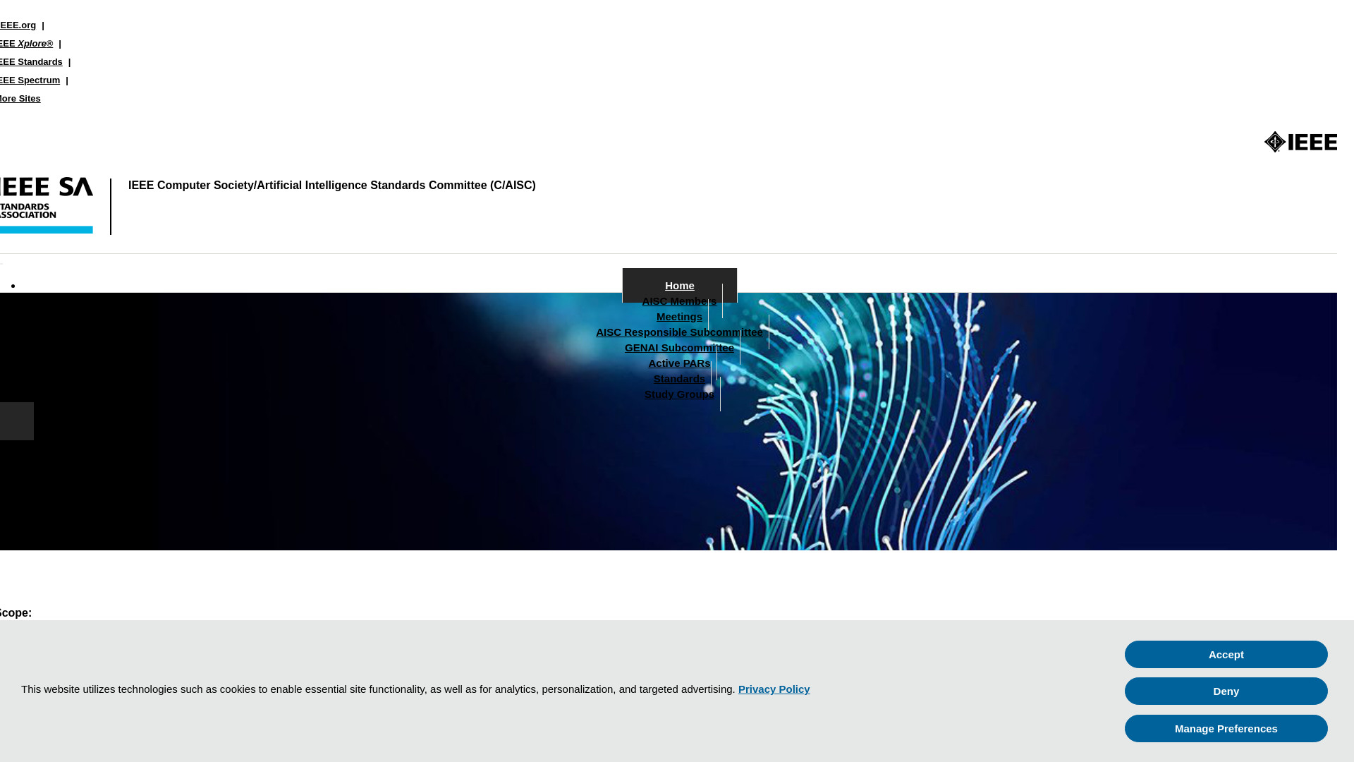 website screenshot of https://sagroups.ieee.org/ai-sc/