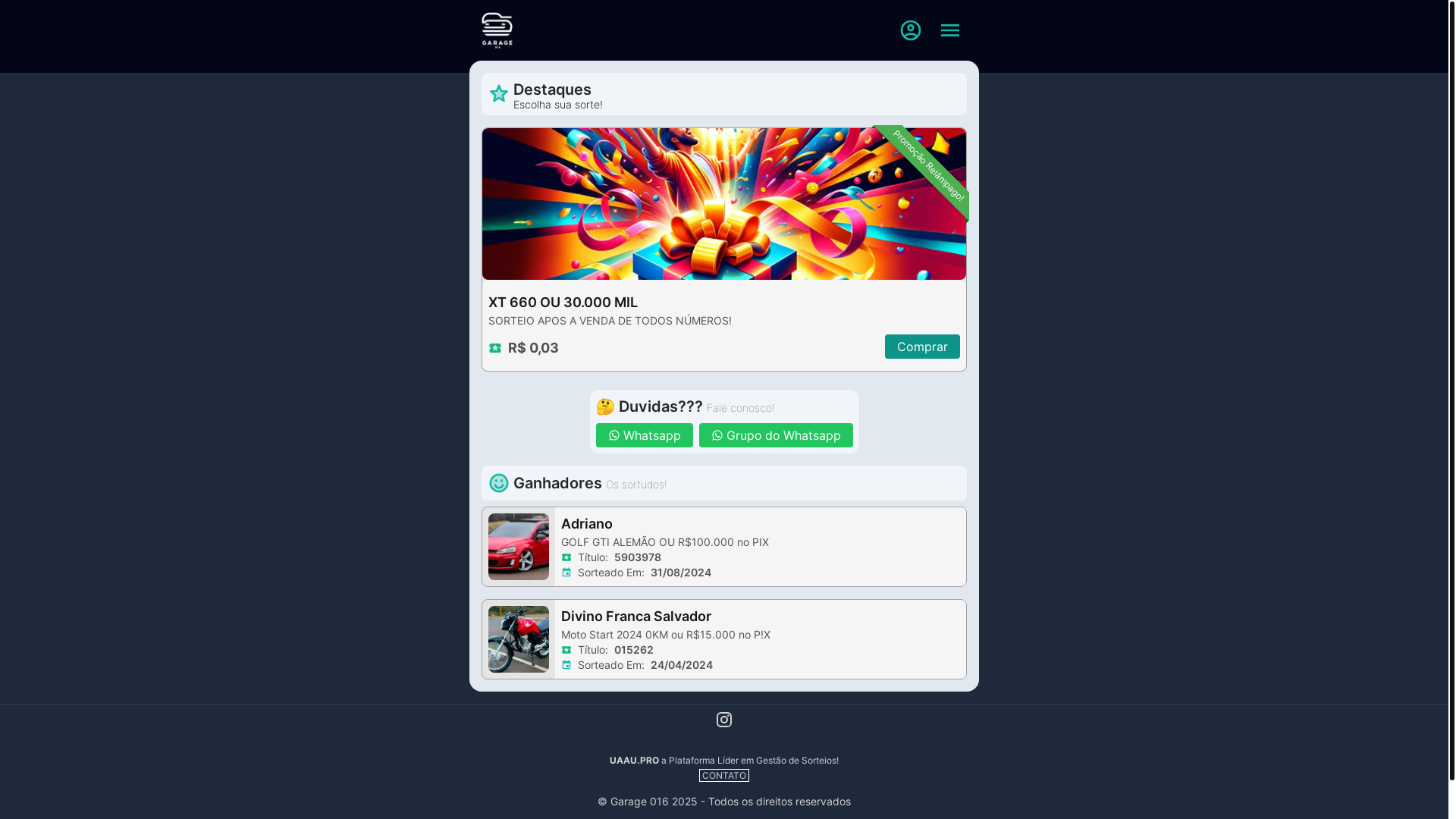 website screenshot of https://pgr-garage016.pages.dev/