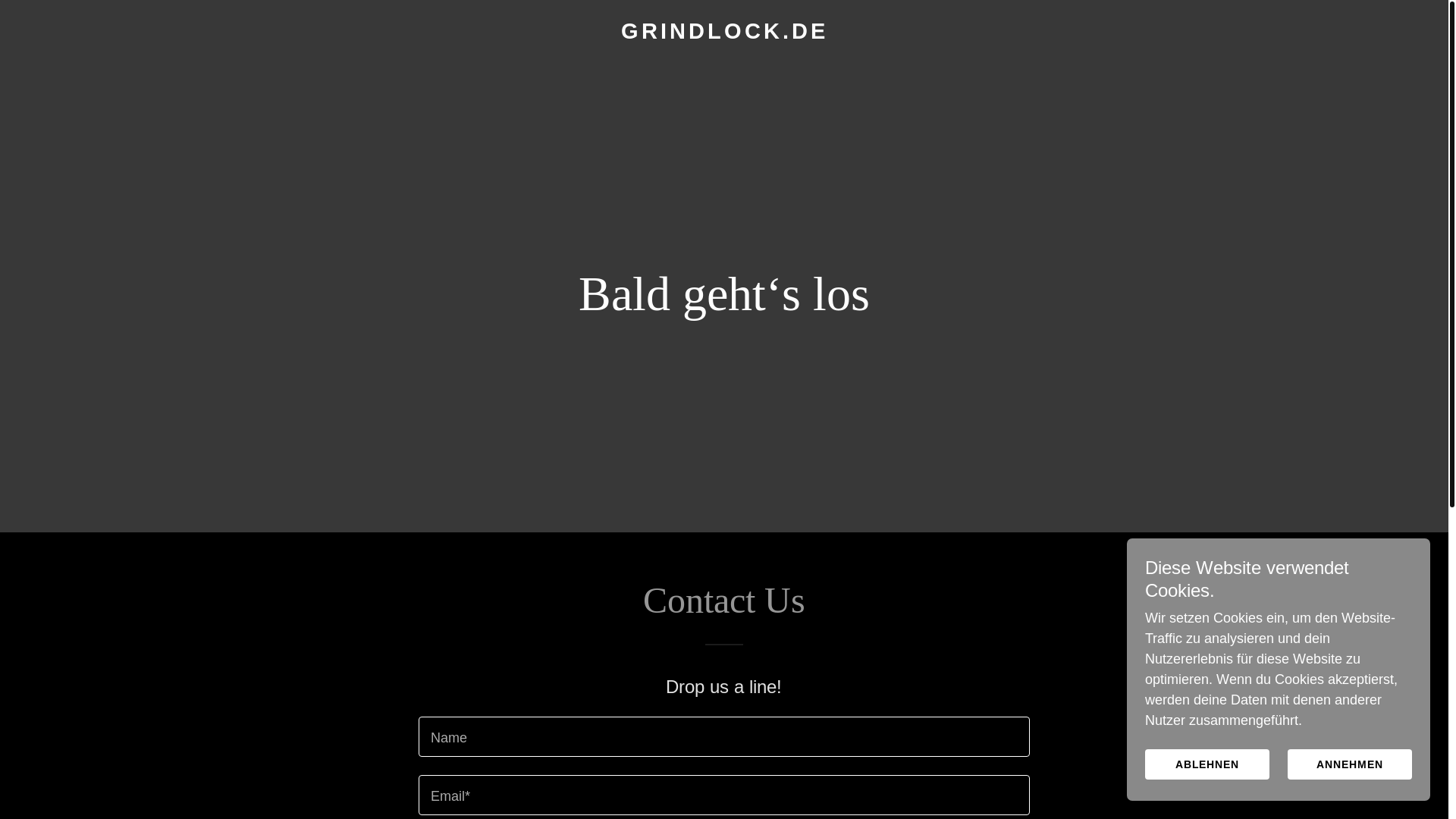 website screenshot of https://grindlock.de/