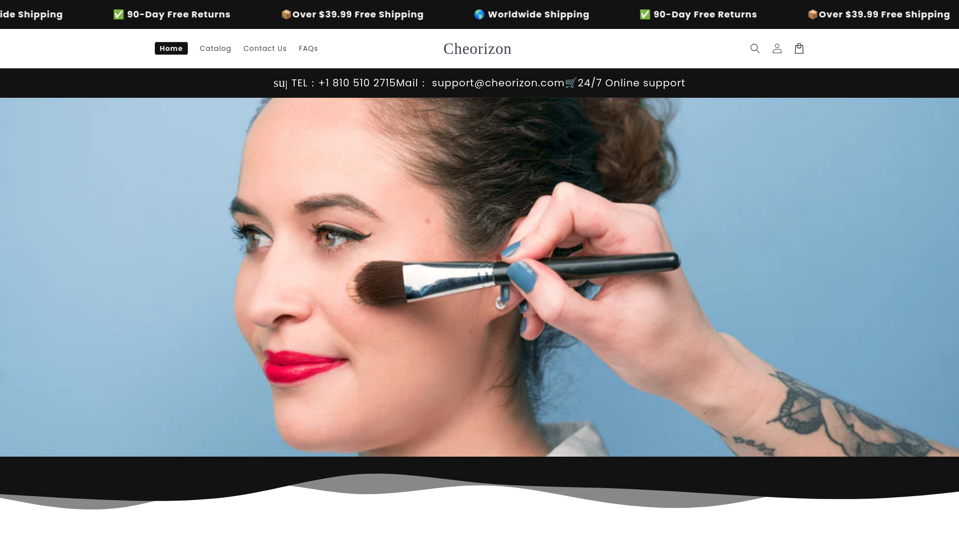 website screenshot of https://cheorizon.com/