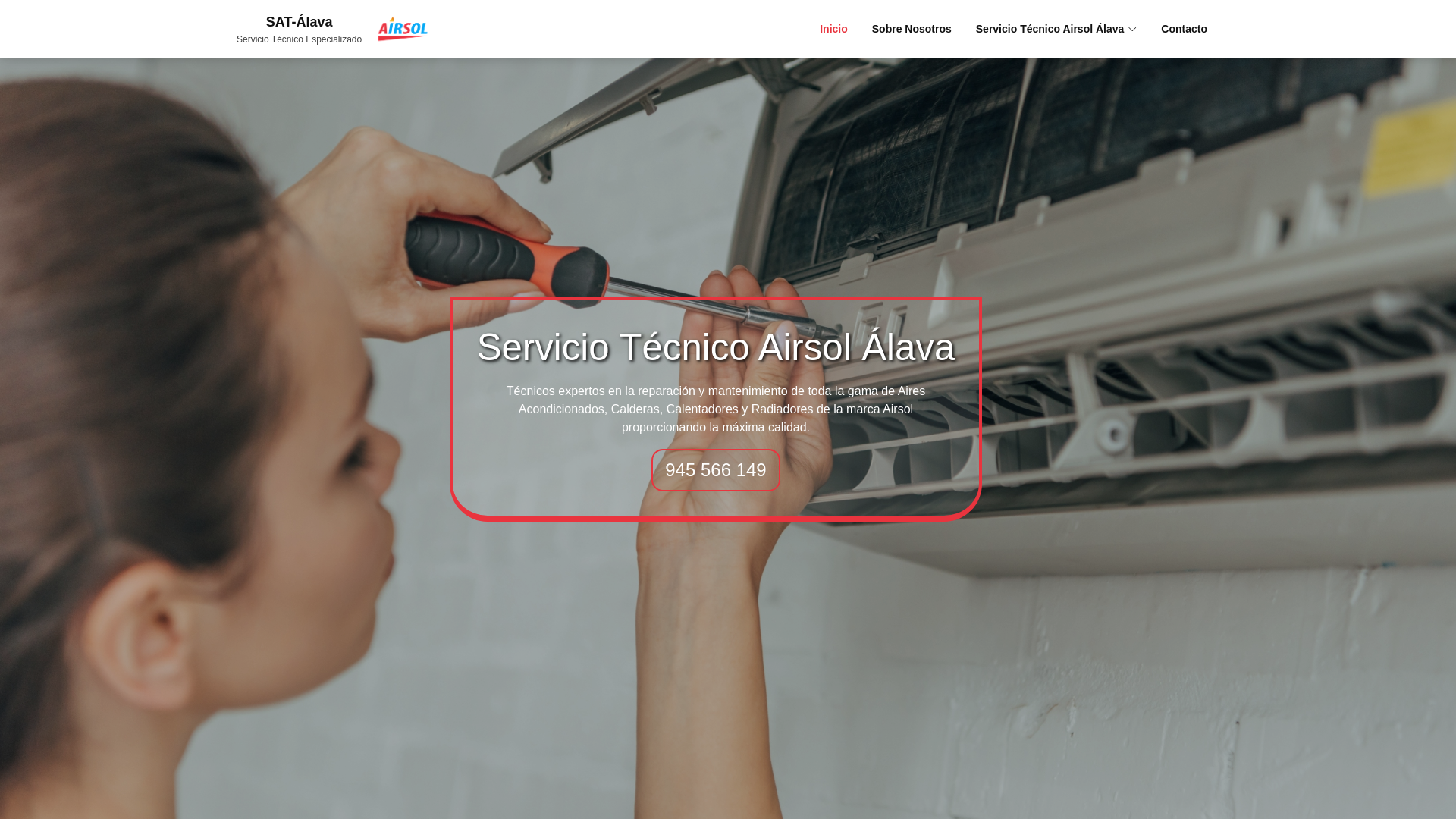 website screenshot of https://serviciotecnicoalava-airsat.com.es