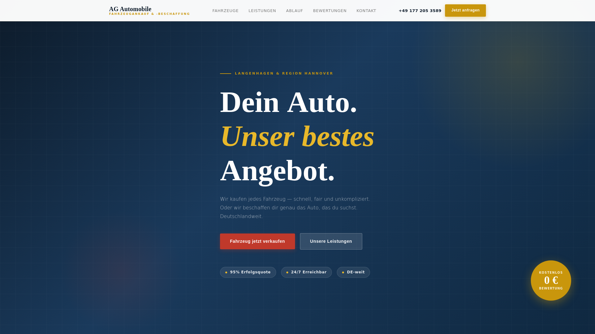 website screenshot of https://kfzkauf-gh.de/