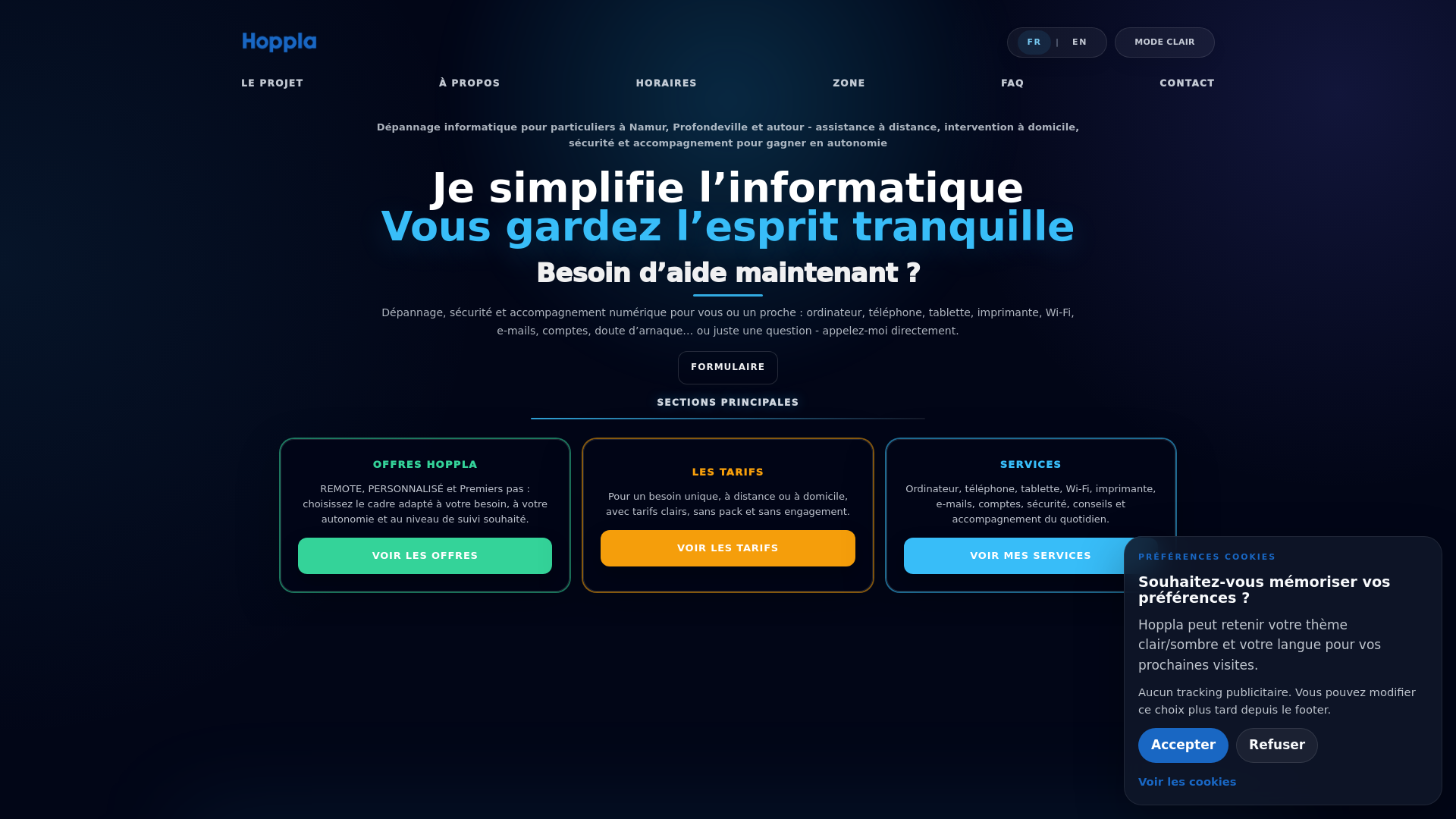 website screenshot of https://hoppla-platform.pages.dev/