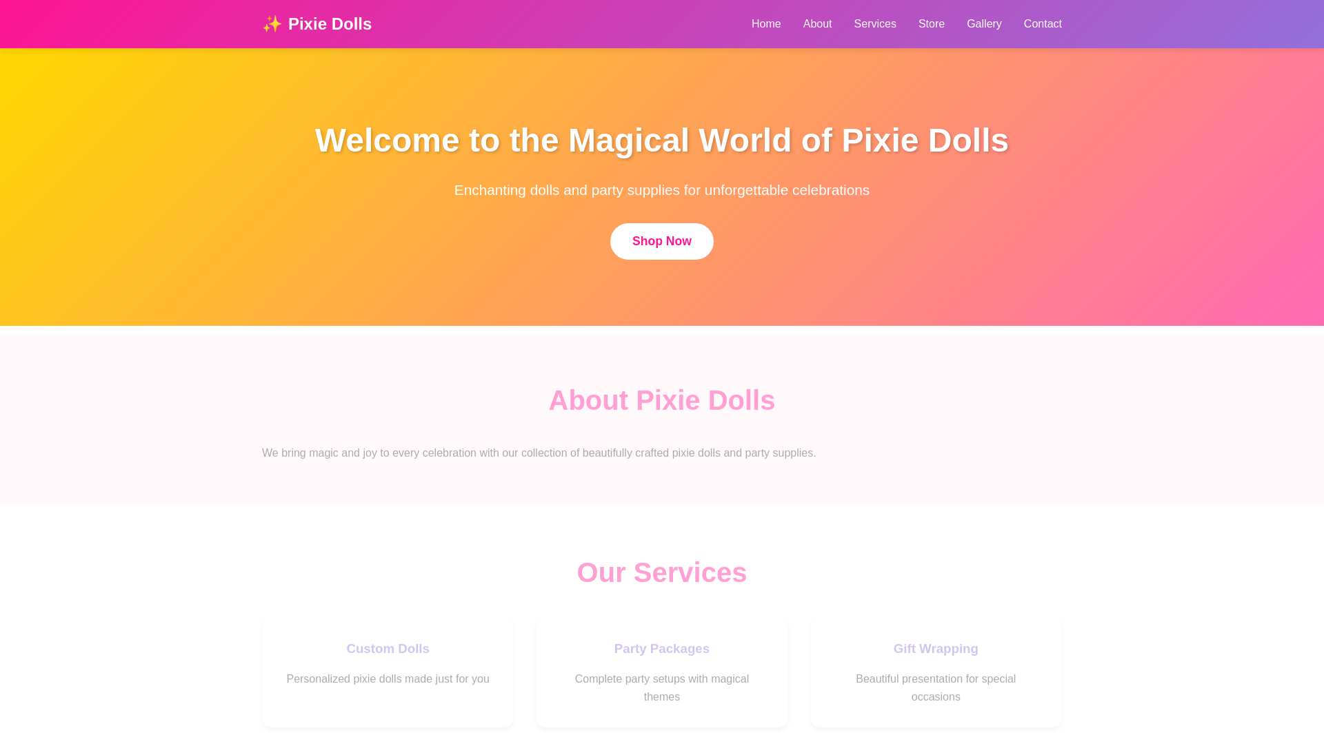 website screenshot of https://gempixi.com/