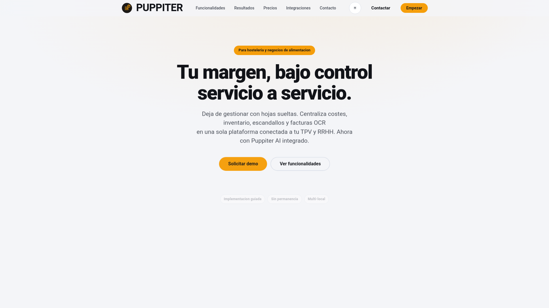 website screenshot of https://puppiter.es/
