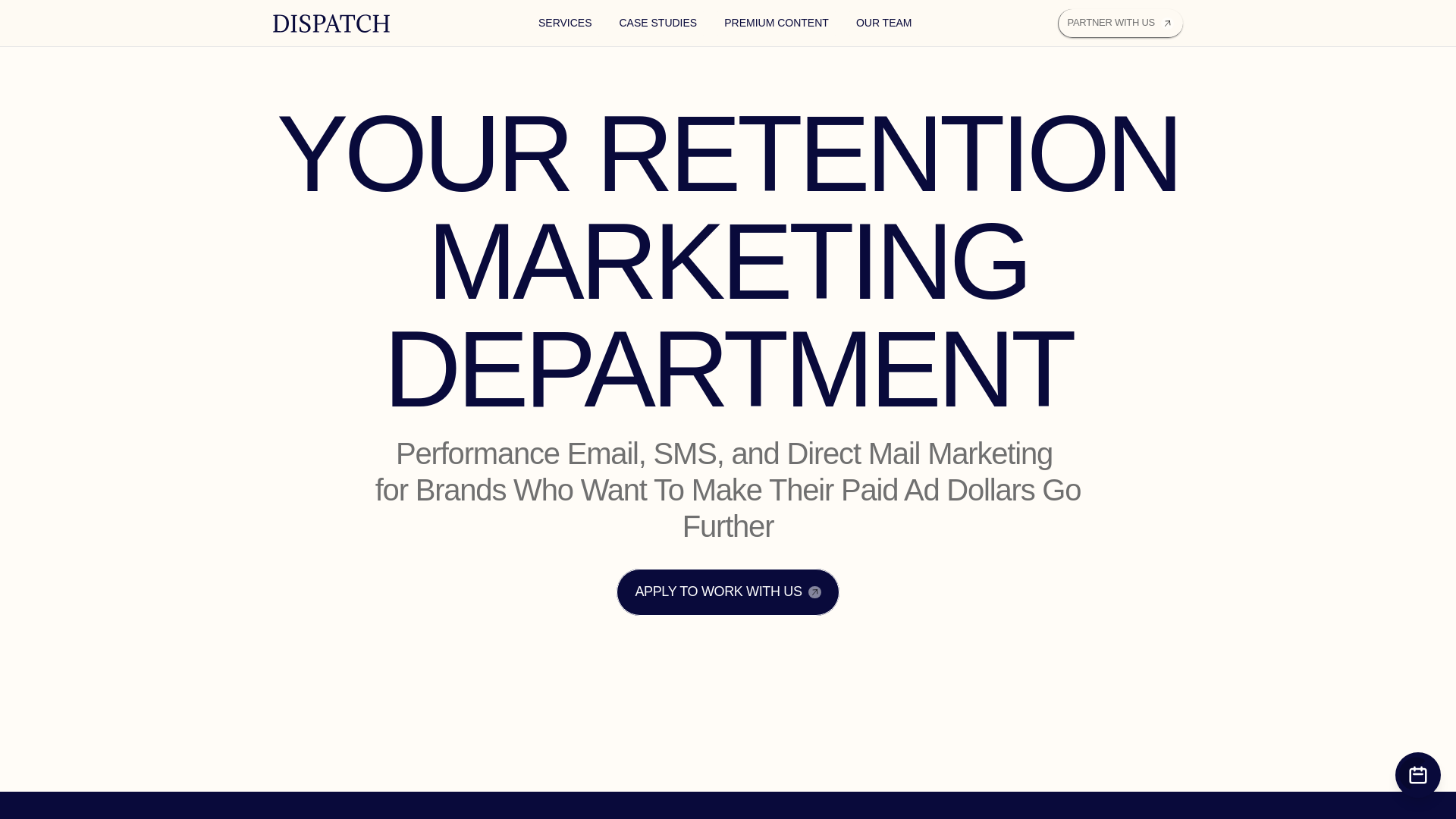 website screenshot of https://dispatchagencyapex.com/