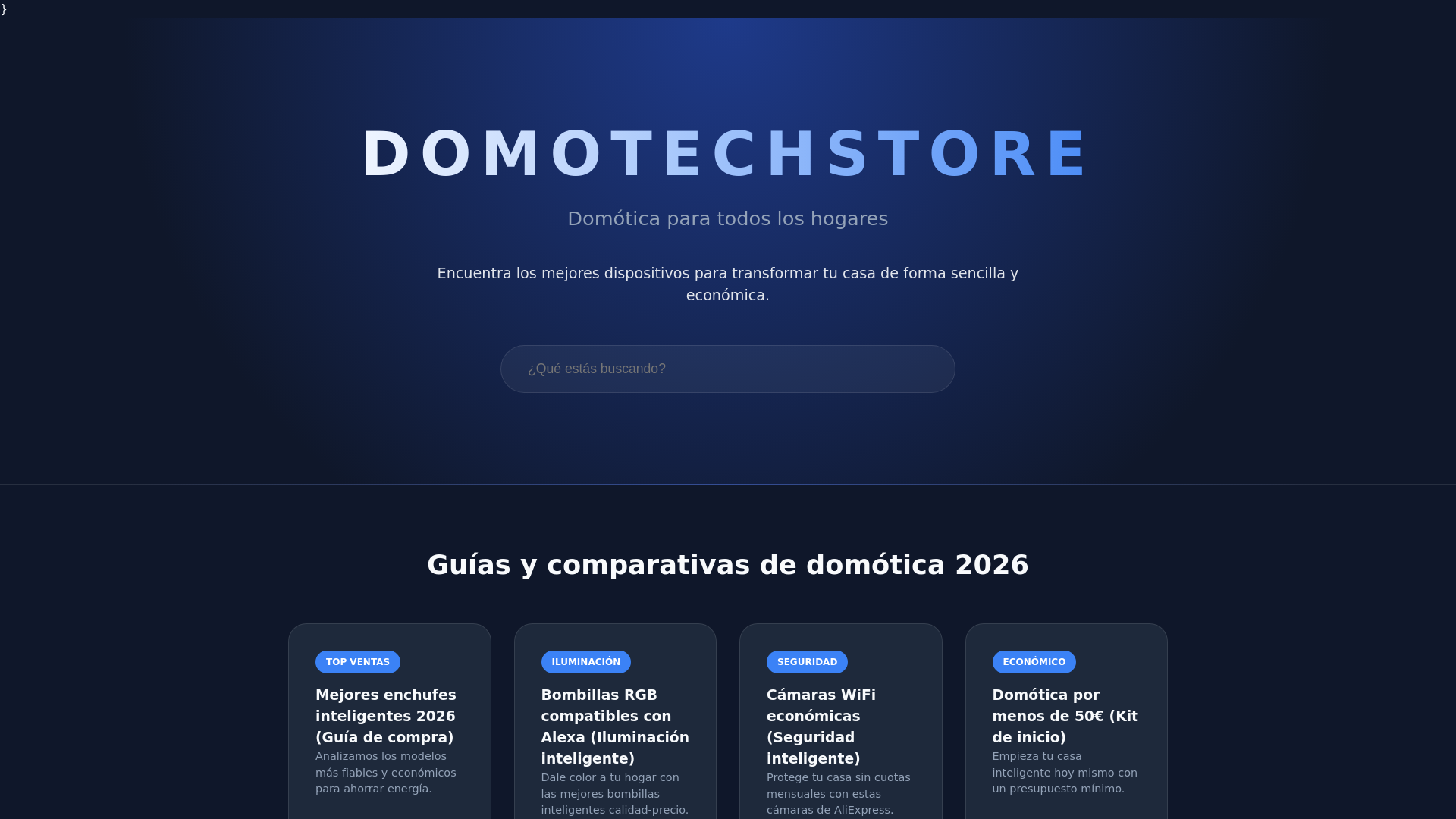 website screenshot of https://domotechstore.pages.dev/