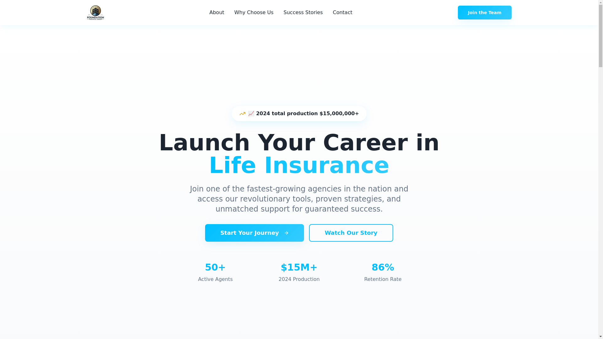 website screenshot of https://joinfoundationfinancial.net/