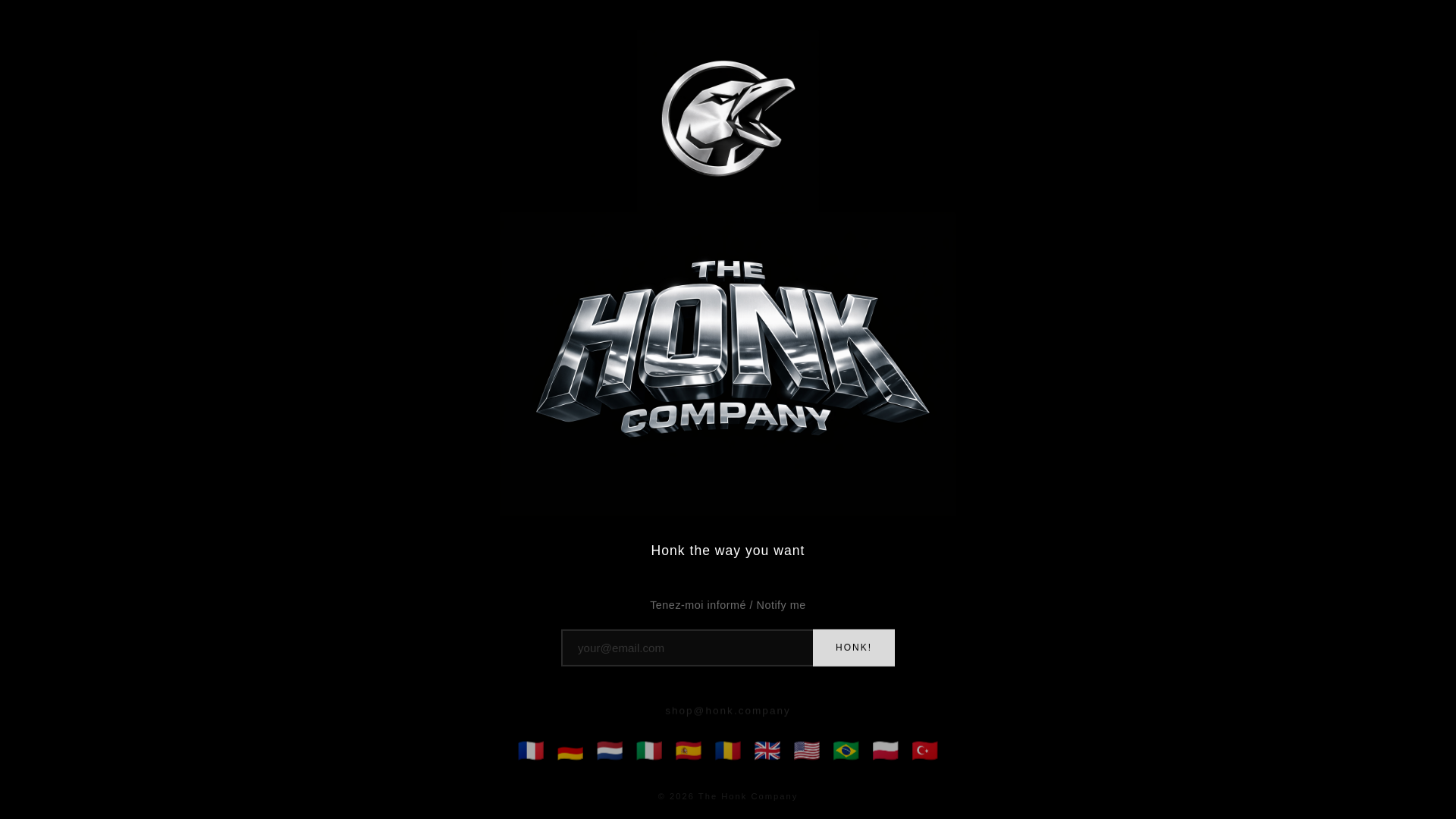 website screenshot of https://the-honk.com/