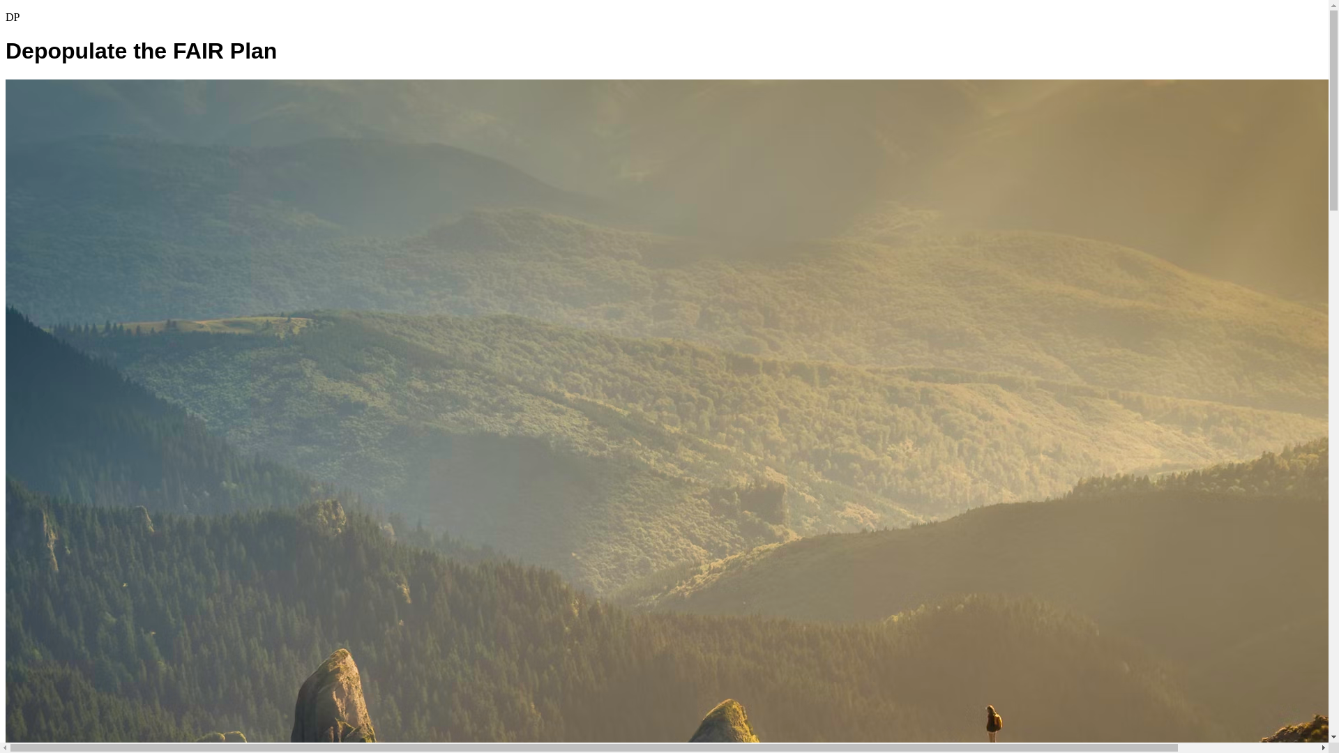 website screenshot of https://depopulatefairplan.com/