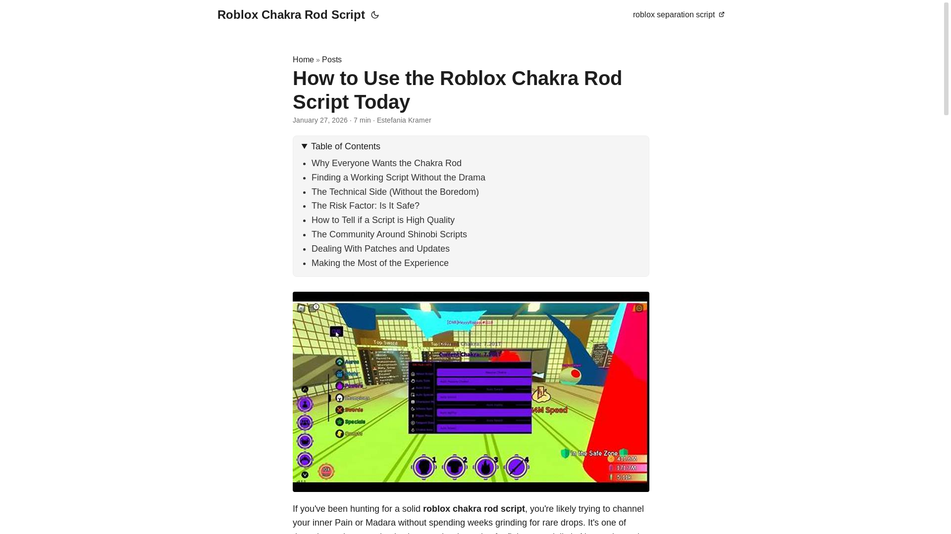 website screenshot of https://roblox-chakra-rod-script.pages.dev/