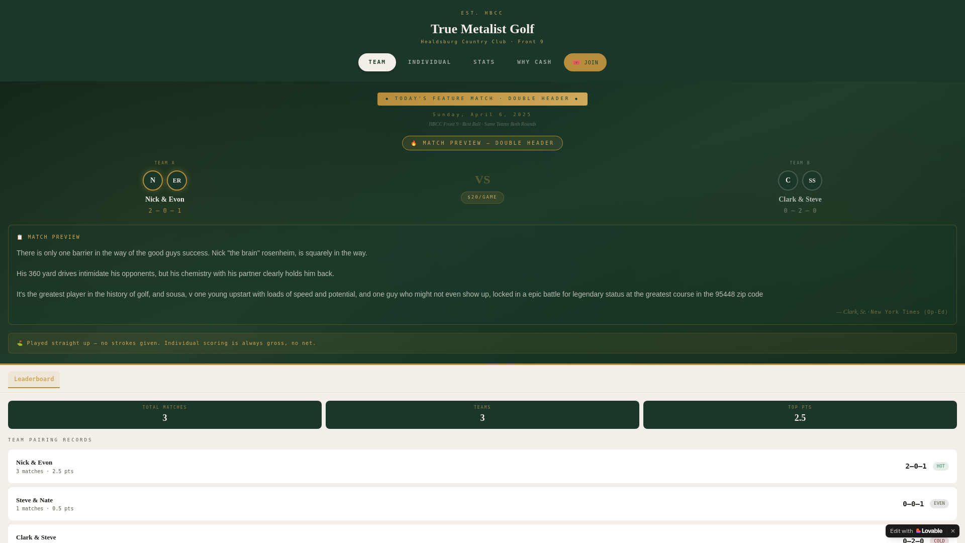 website screenshot of https://truemetalist.com