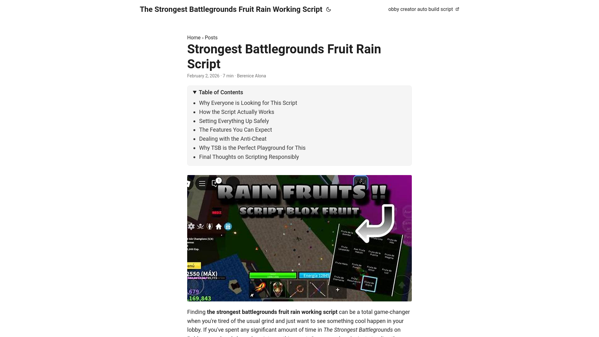 website screenshot of https://thestrongestbattlegroundsfruitrainworkingscript.pages.dev/
