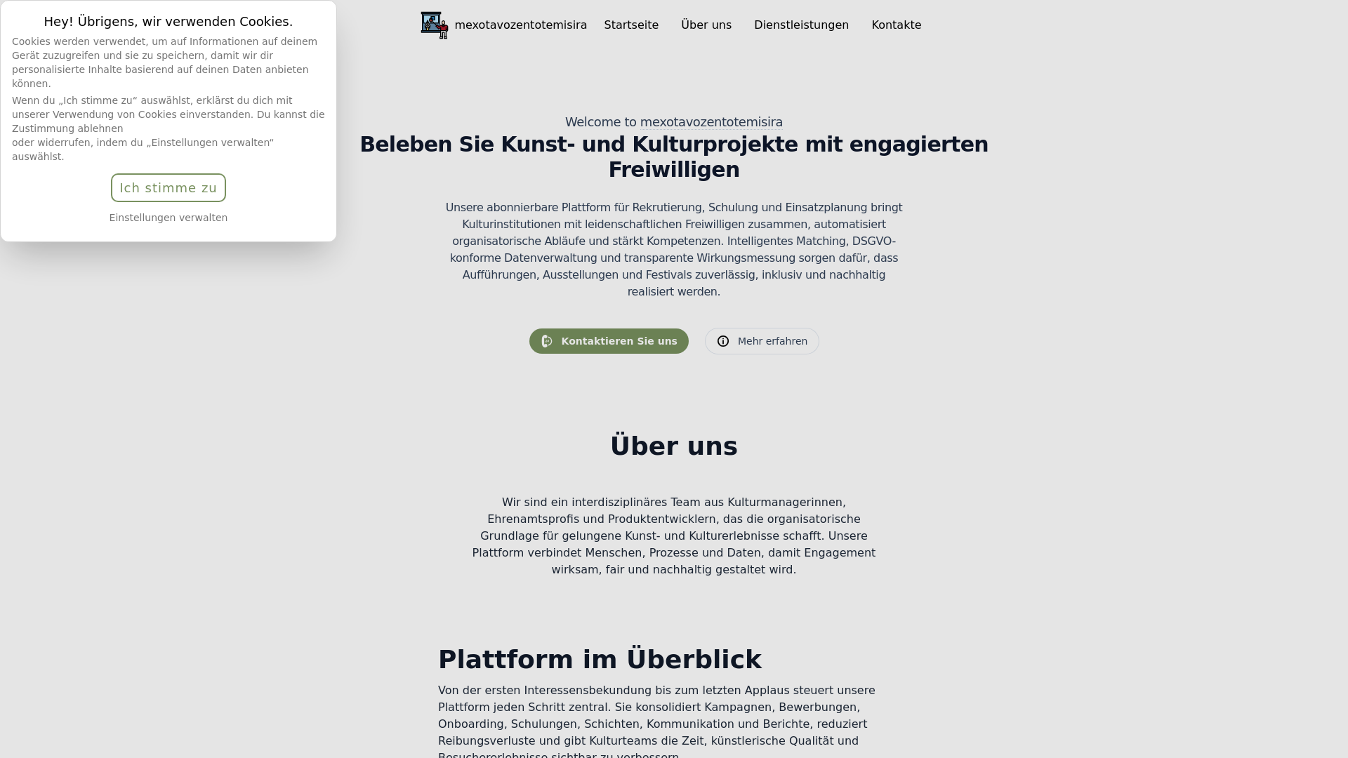 website screenshot of https://mexotavozentotemisira.life/