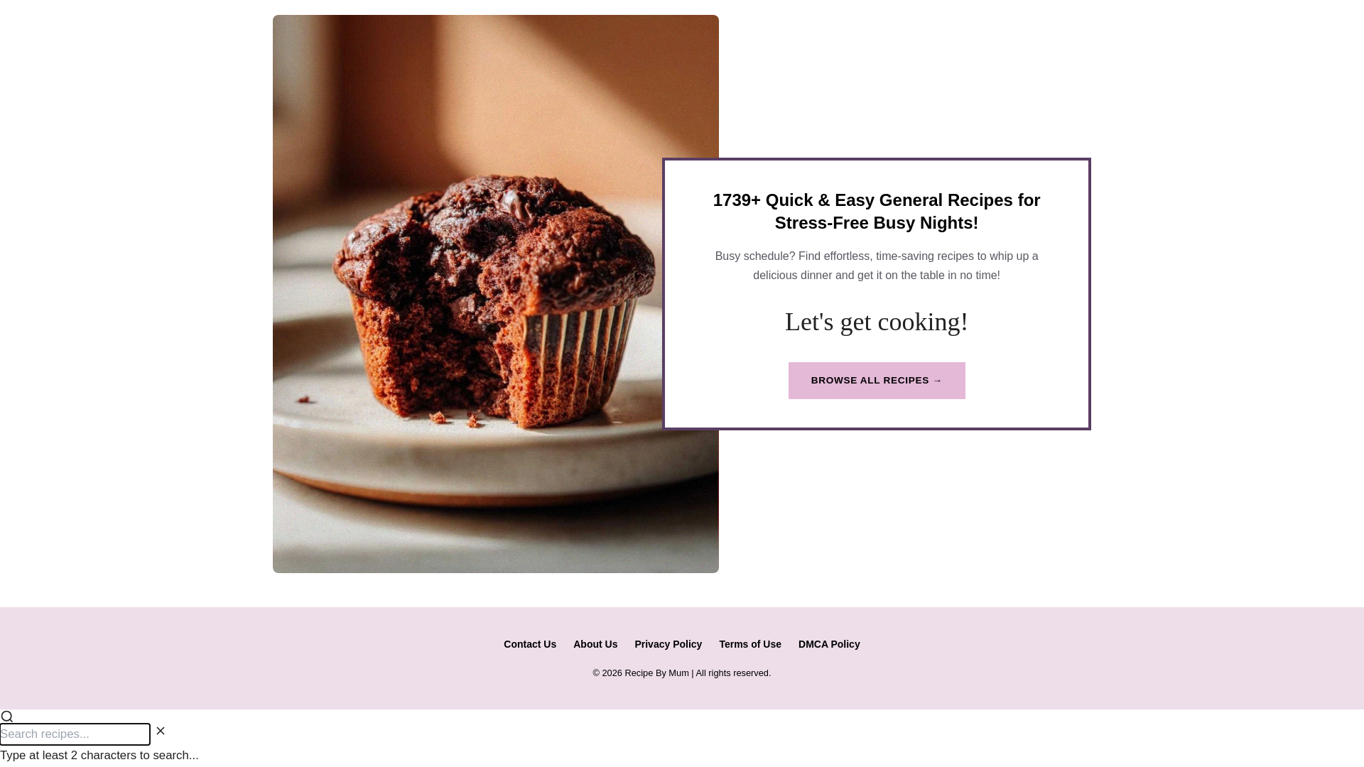website screenshot of https://recipebymum.pages.dev/