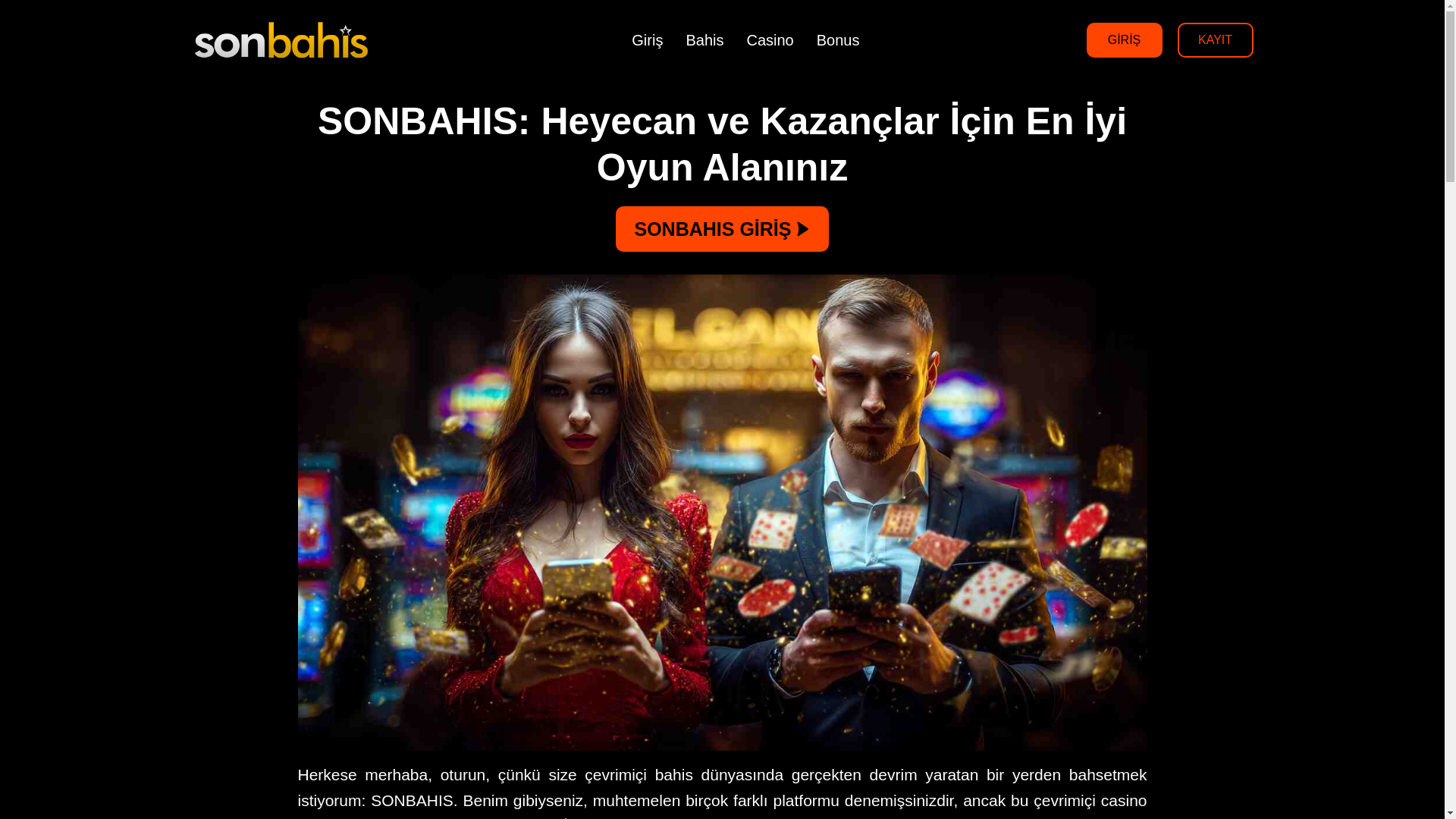 website screenshot of https://sonbahis1.com/