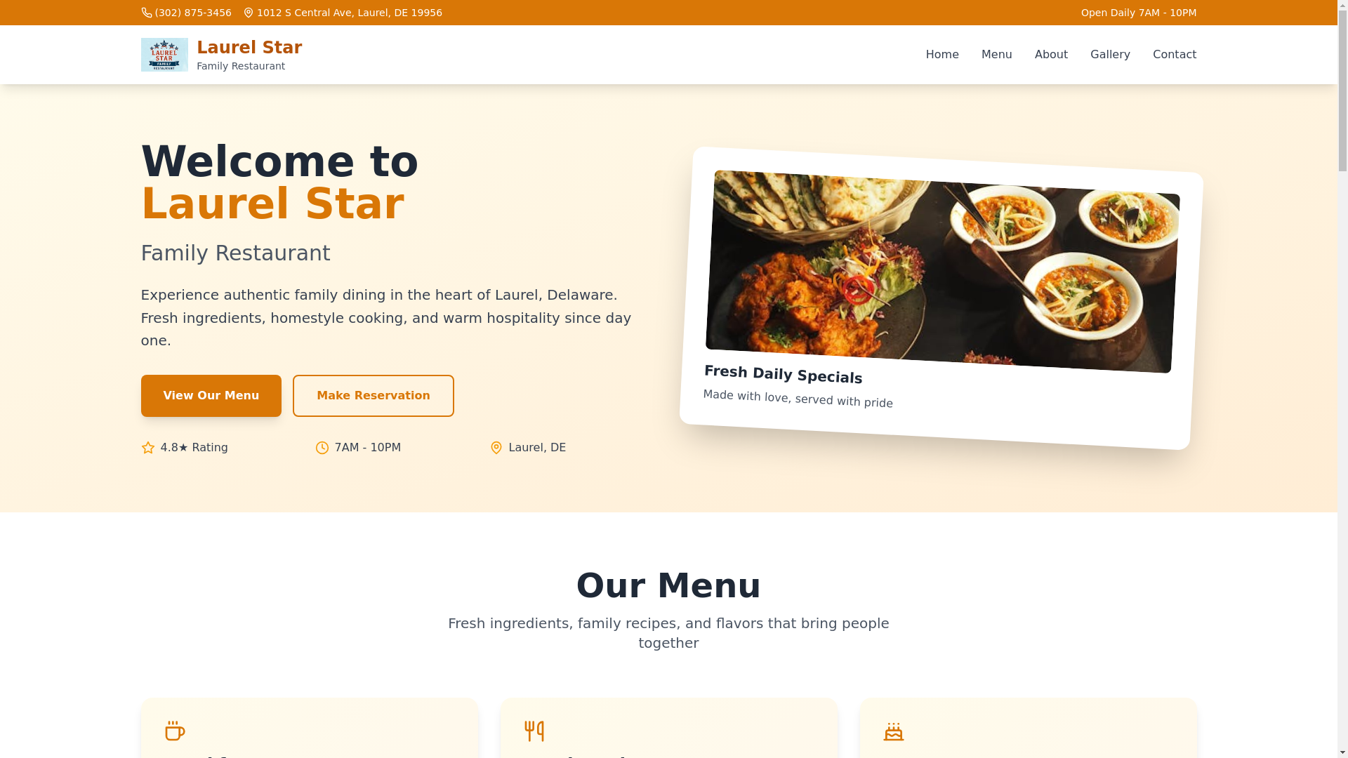 website screenshot of https://thelaurelstar.com/