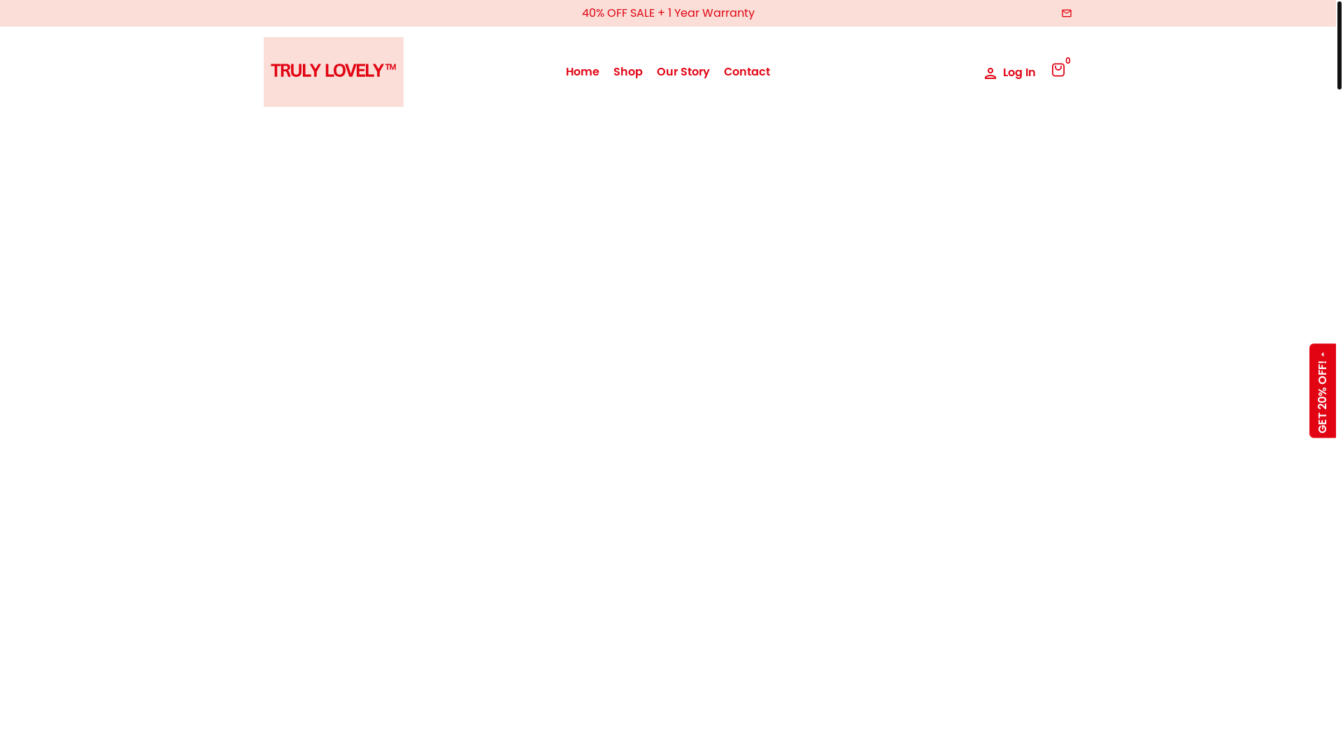 website screenshot of https://mytrulylovely.com/