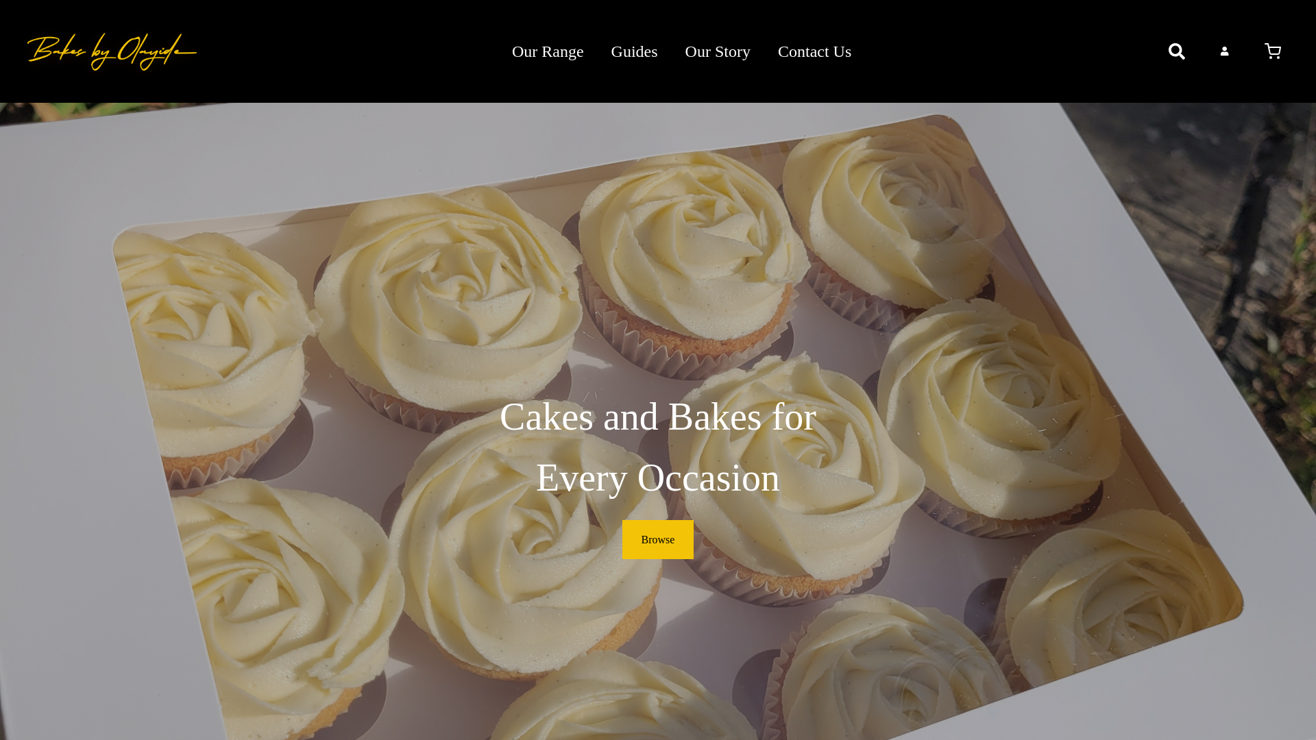 website screenshot of https://bakesbyolayide.pages.dev/
