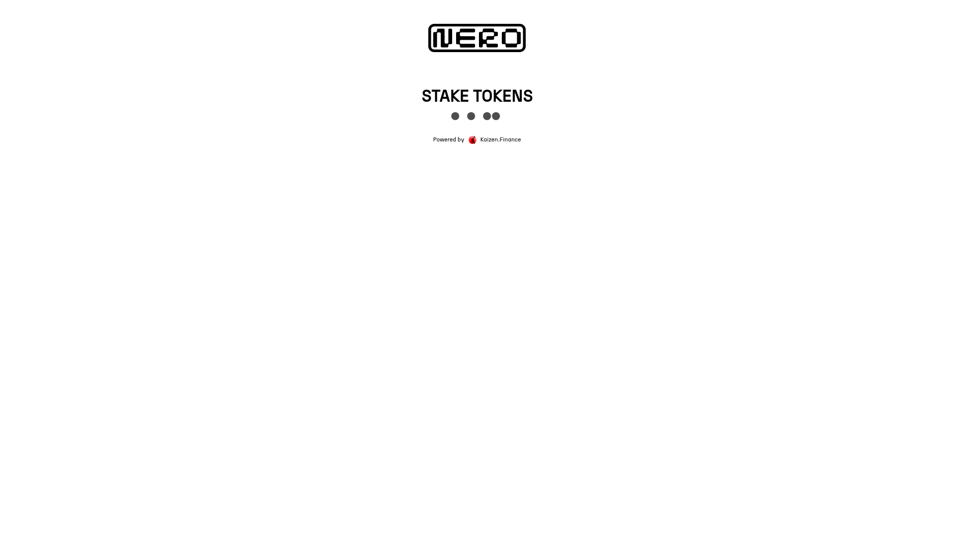 website screenshot of https://nero-staking.pages.dev/