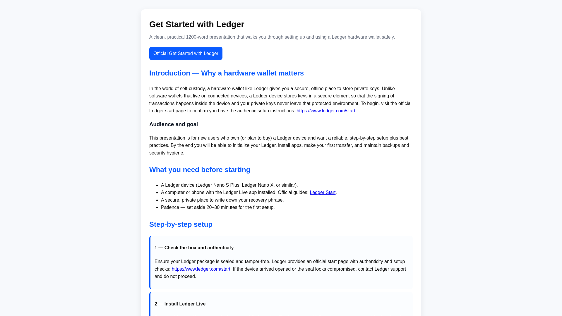 website screenshot of https://start-ldger-ei.pages.dev
