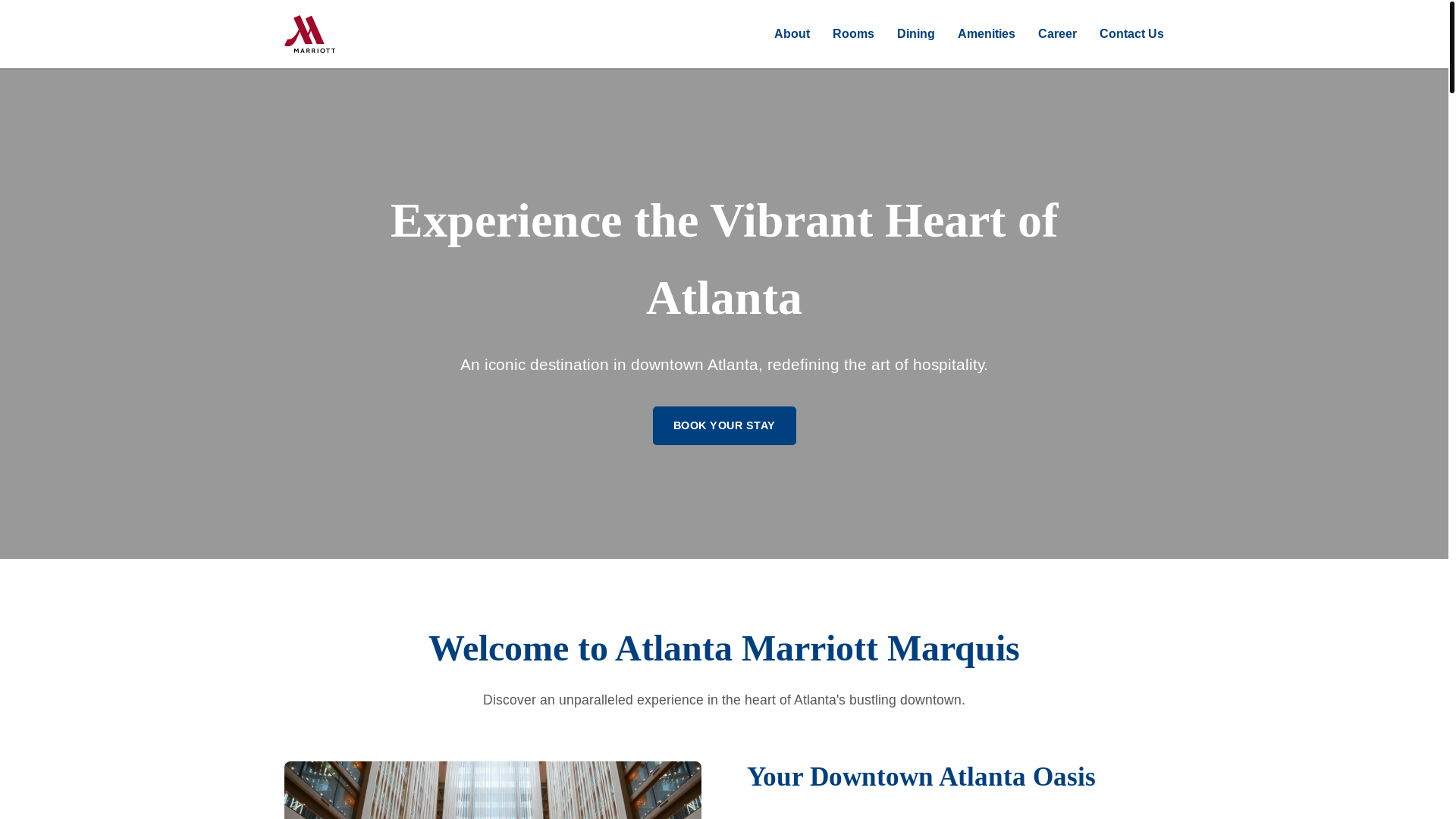 website screenshot of https://marriottmarquishotel.online/