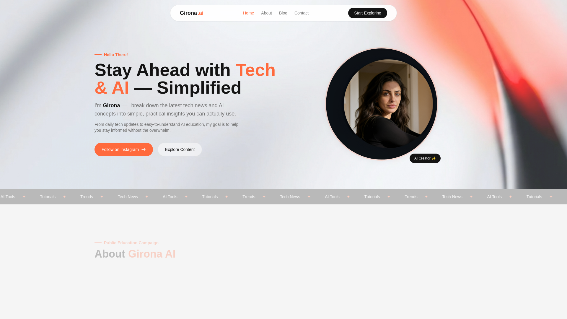 website screenshot of https://gironaelara.com/