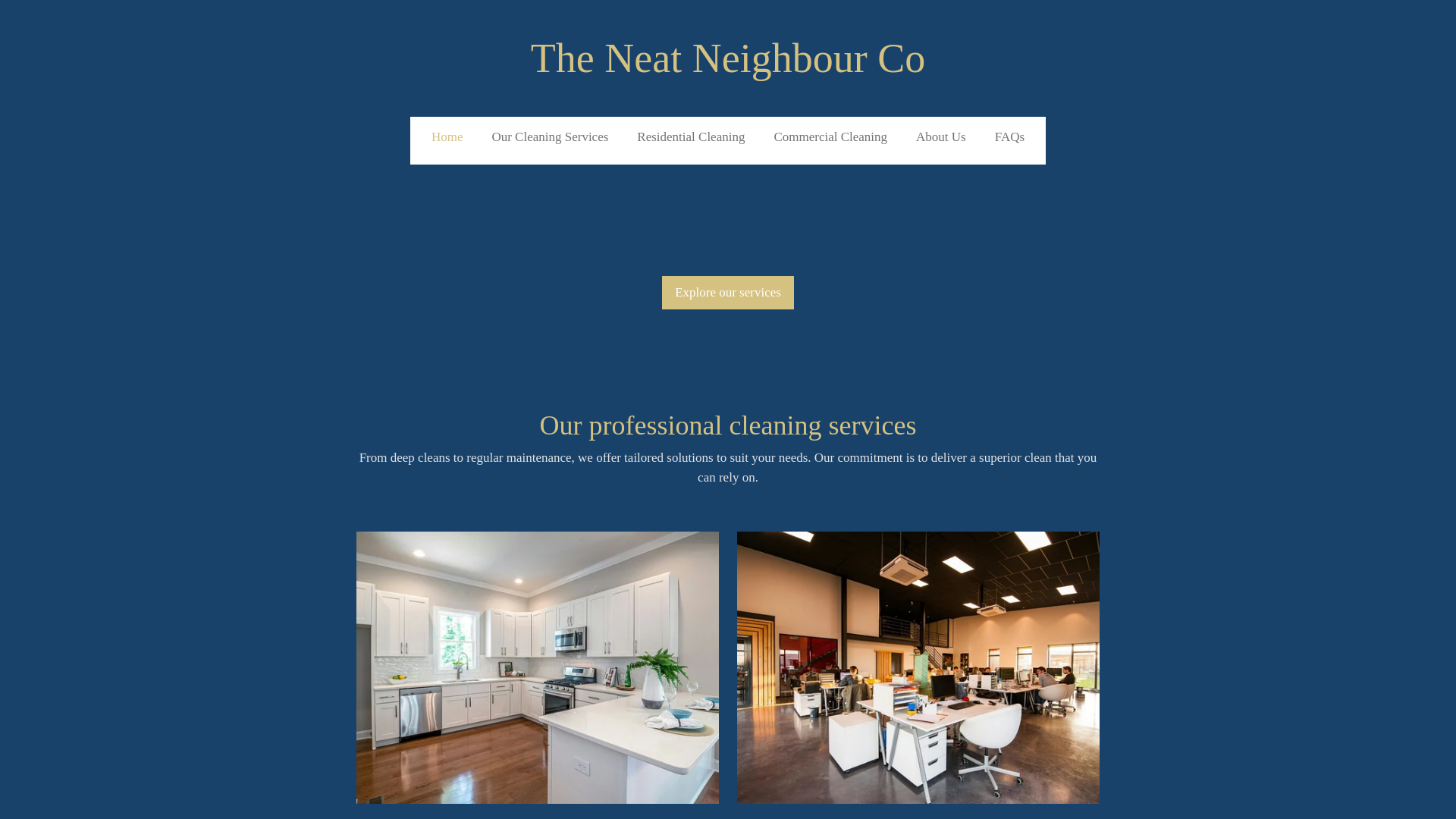 website screenshot of https://theneatneighbourco.co.nz/