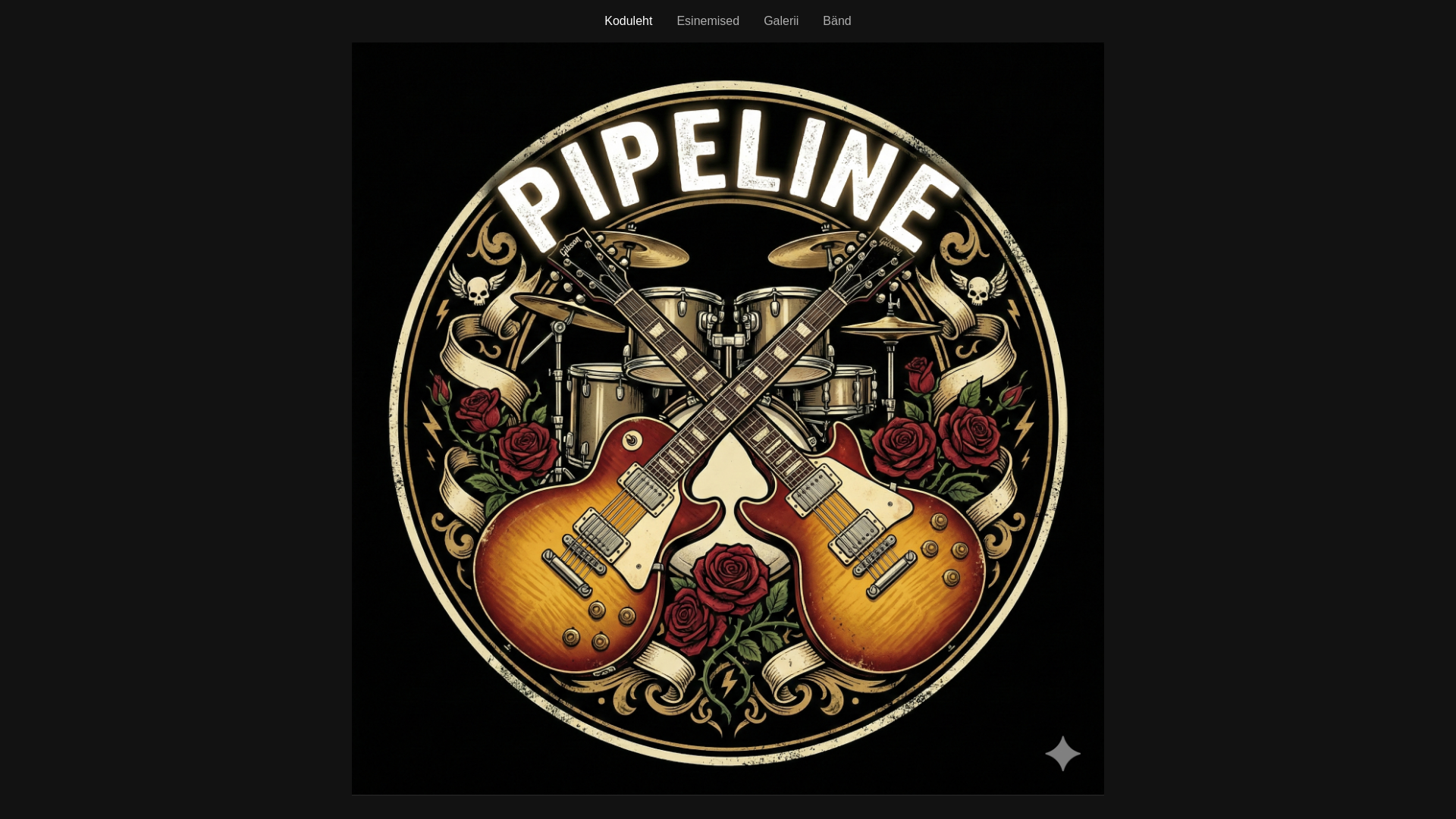 website screenshot of https://pipeline-band.pages.dev/