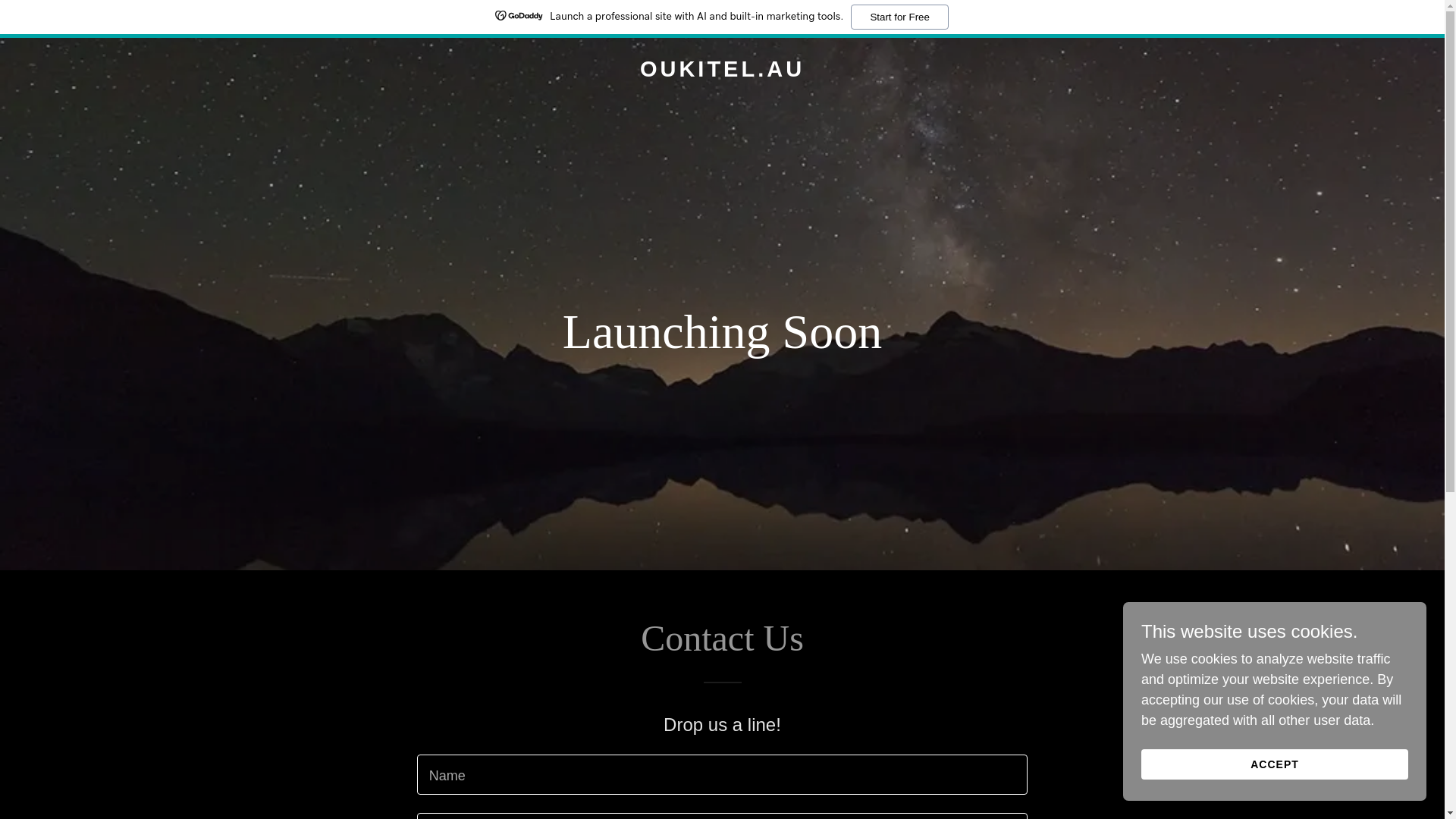 website screenshot of https://oukitel.au/