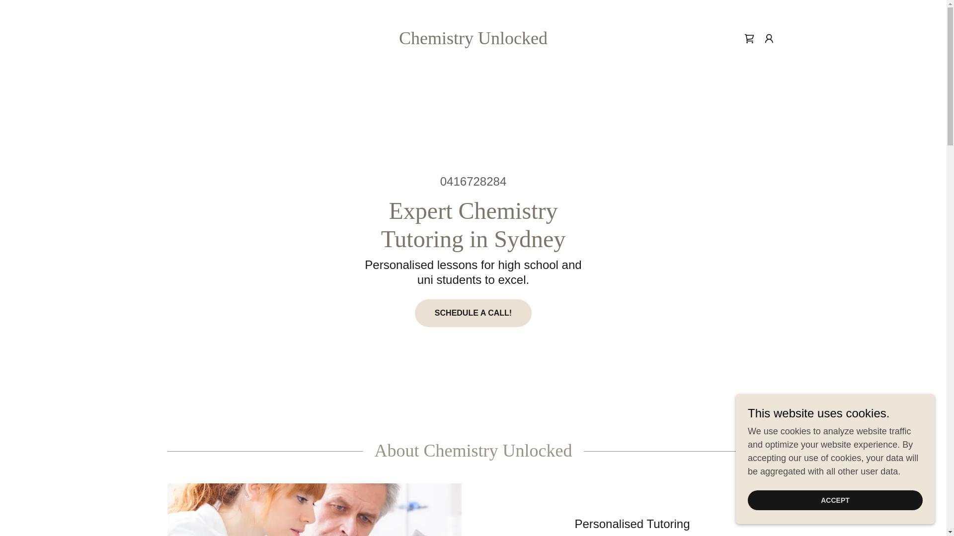 website screenshot of https://chemunlocked.com.au/