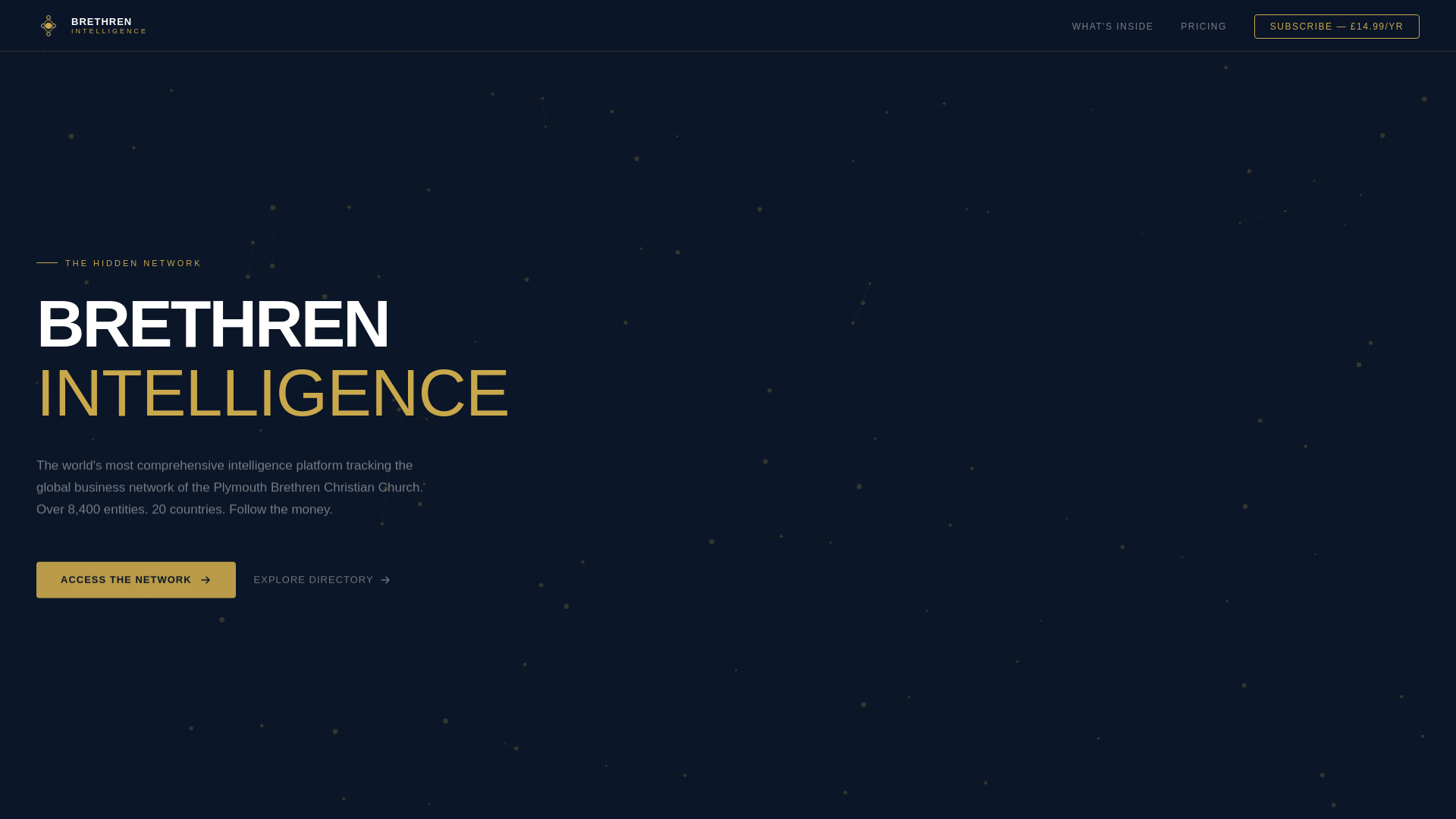 website screenshot of https://brethrenintelligence.pages.dev/
