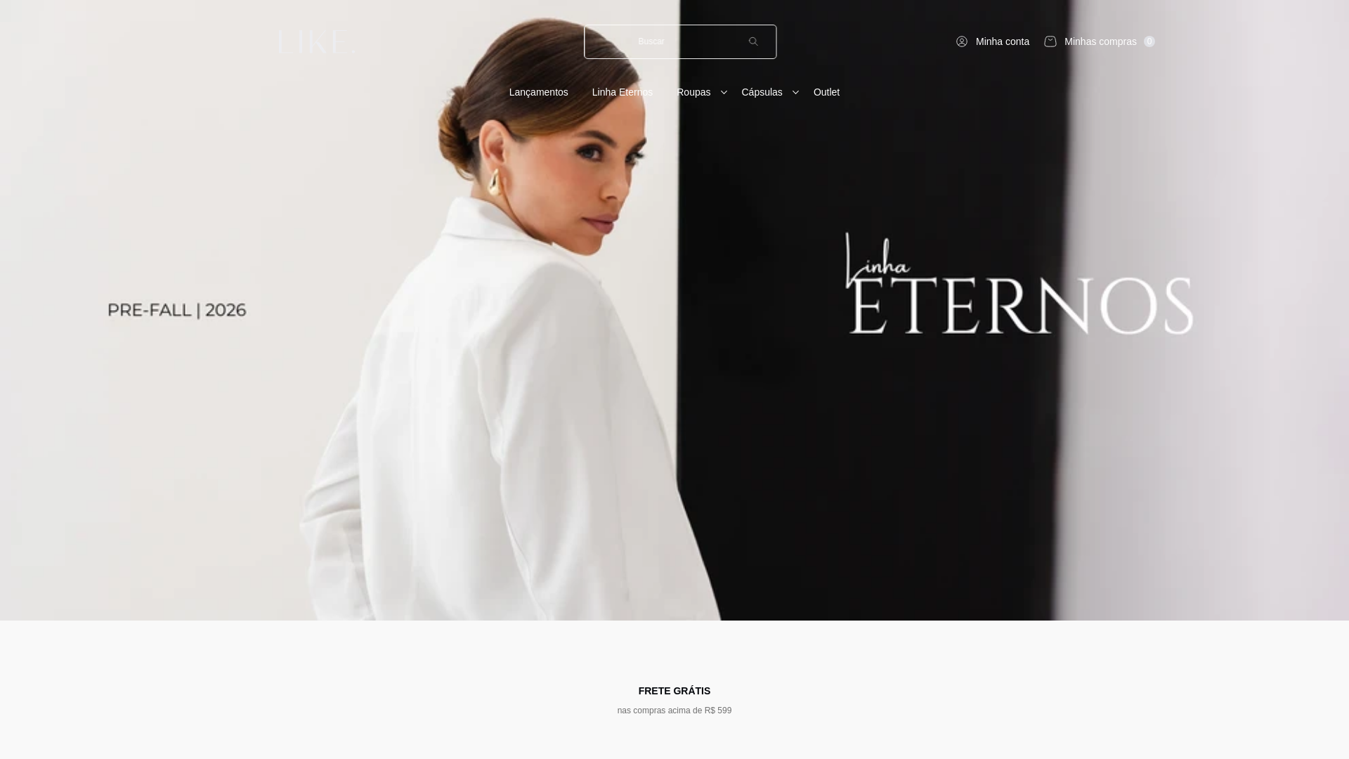 website screenshot of https://likebrand.com.br/