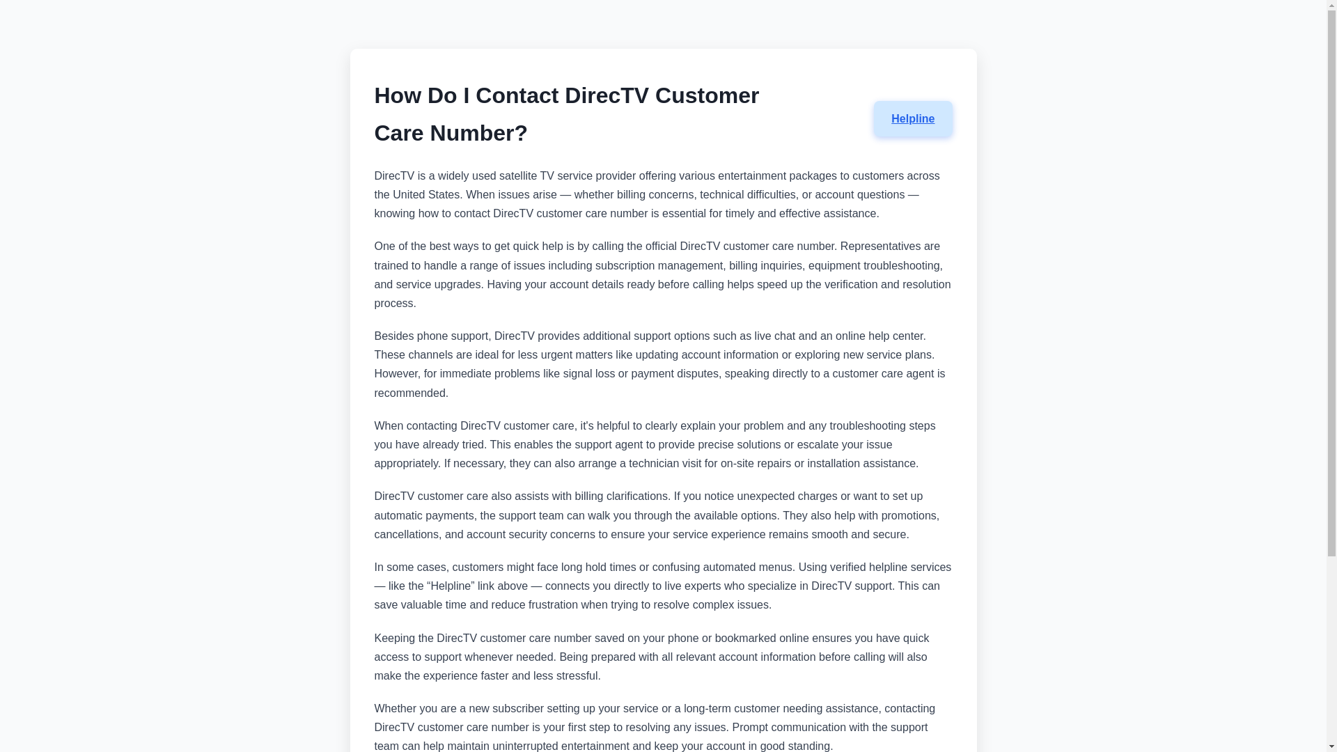 website screenshot of https://contact-directv-customer-care-number.pages.dev/