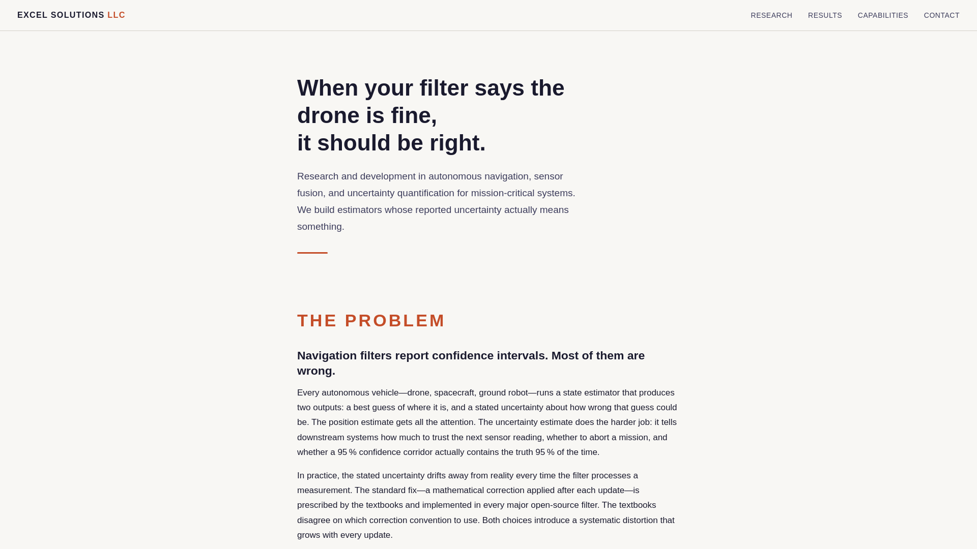 website screenshot of https://excelsoln.com/