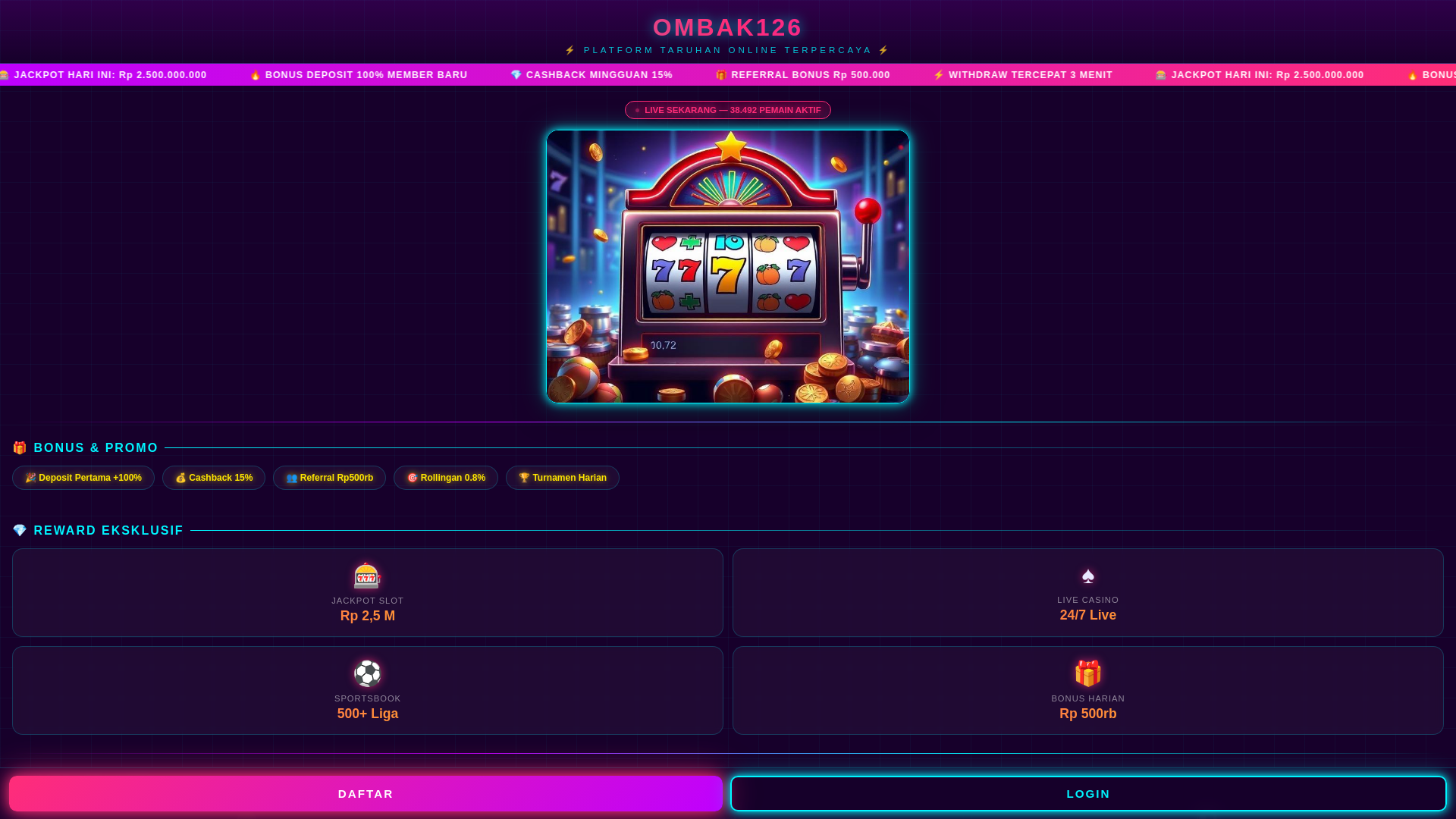 website screenshot of https://ombak126-login.pages.dev/