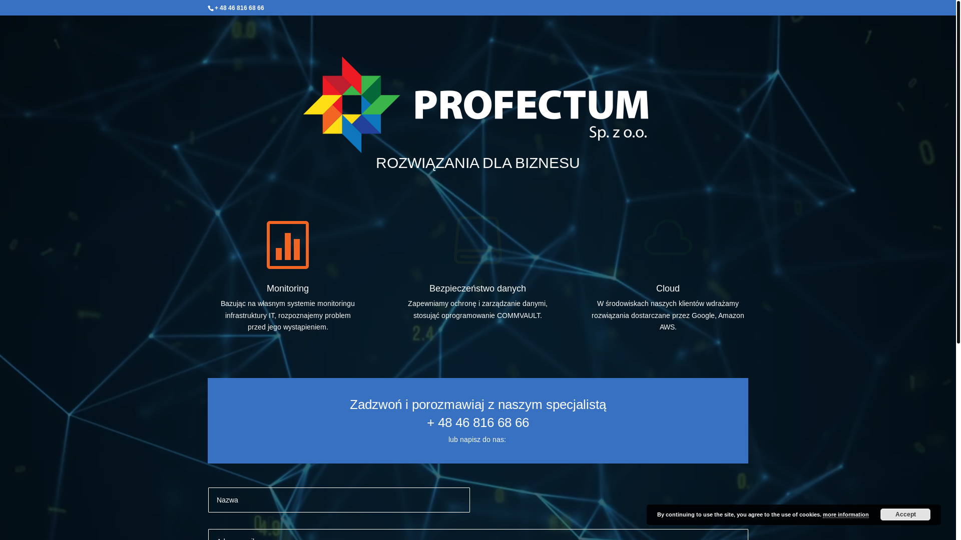website screenshot of https://profectum.pages.dev/
