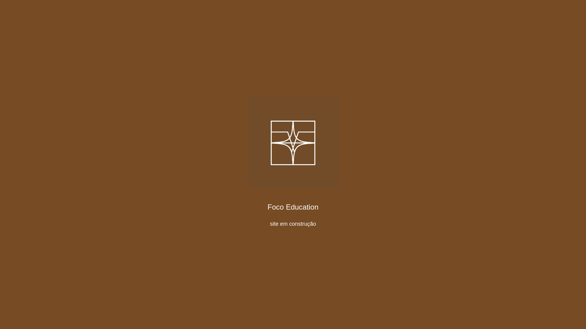 website screenshot of https://focoeducation.com.br/