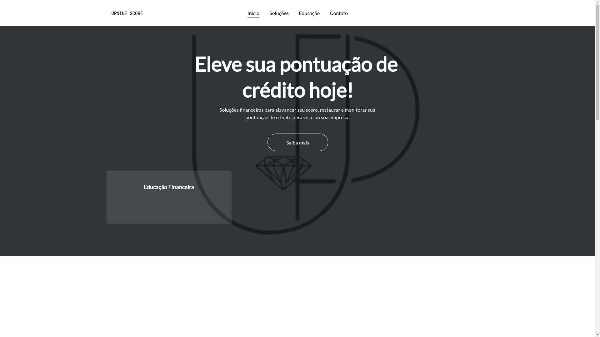 website screenshot of https://upninescore.com.br/