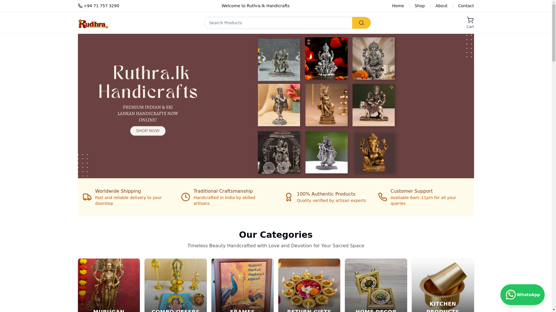website screenshot of https://rudhralk.pages.dev/