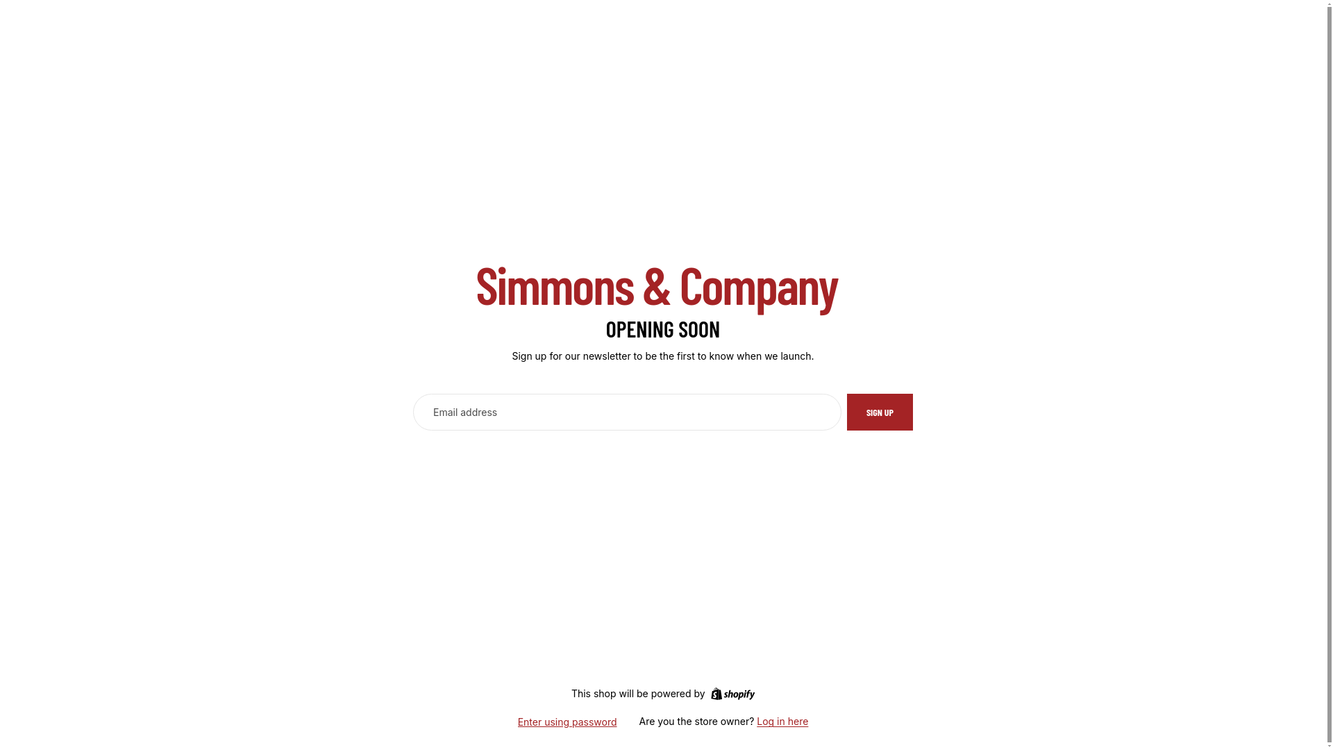 website screenshot of https://simmonscompany.com.co/