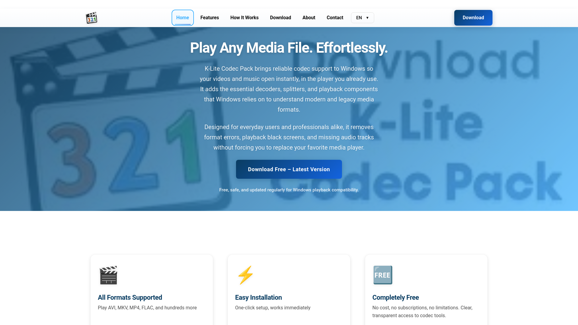 website screenshot of https://k-lite.cc