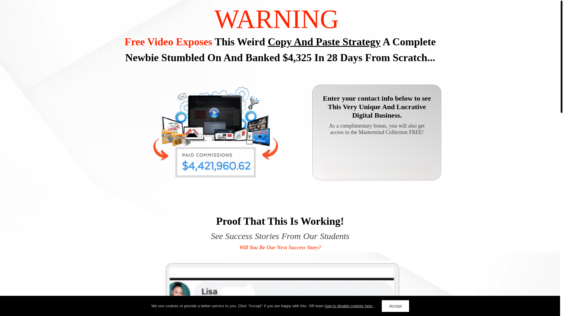 website screenshot of https://ultimateaffiliatefunnel.net/