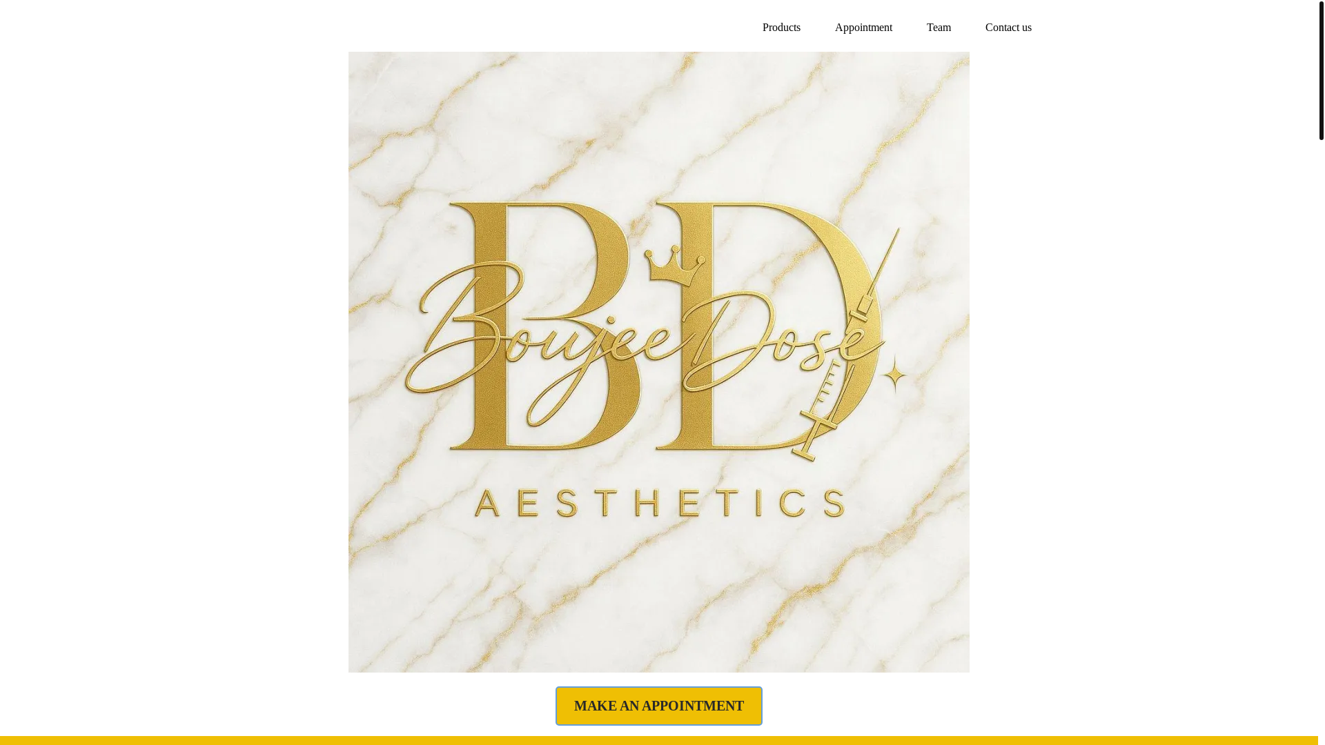 website screenshot of https://boujeedoseaestnetics.com/