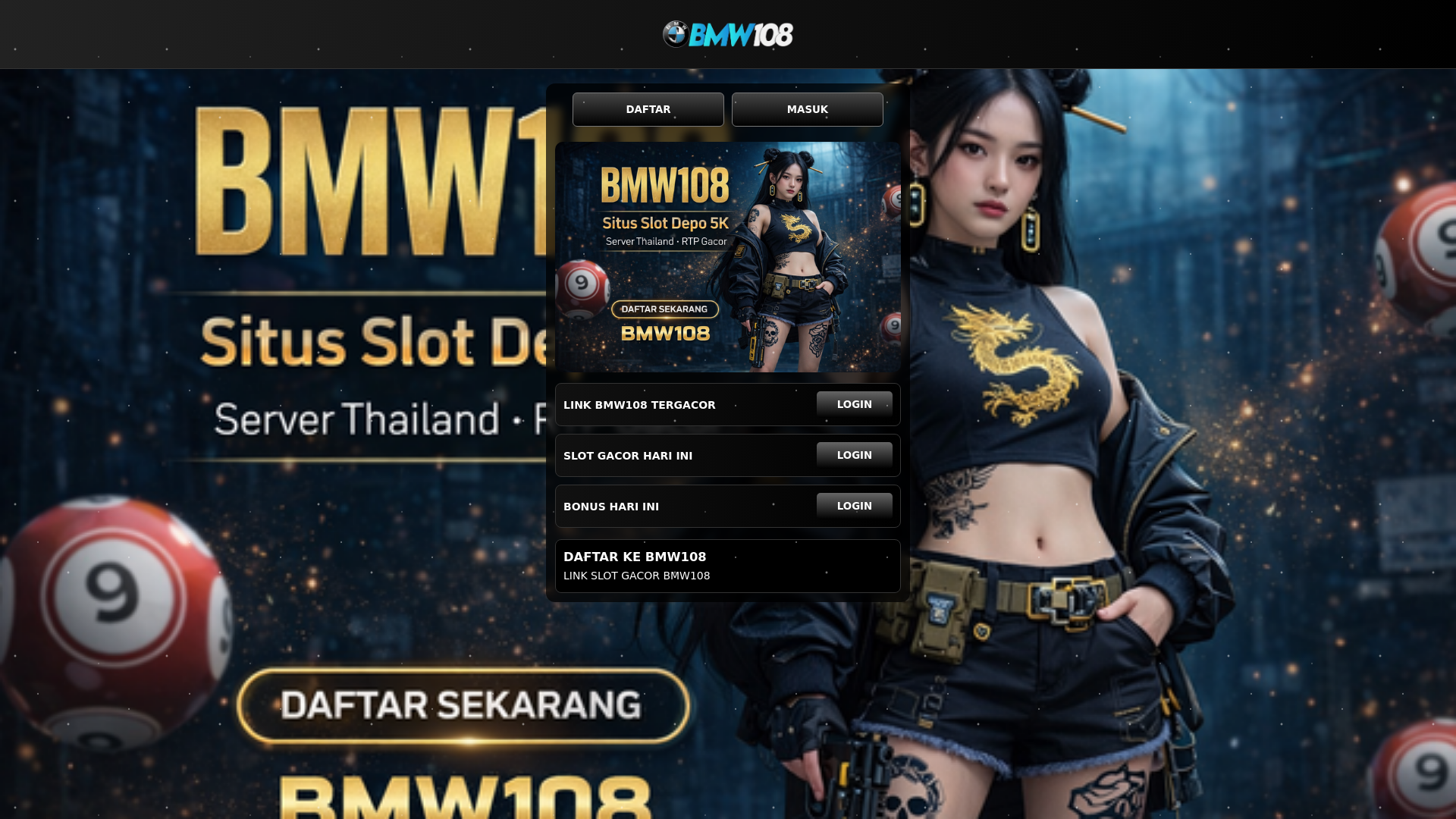 website screenshot of https://bmw108-linkgacorhariini.pages.dev/