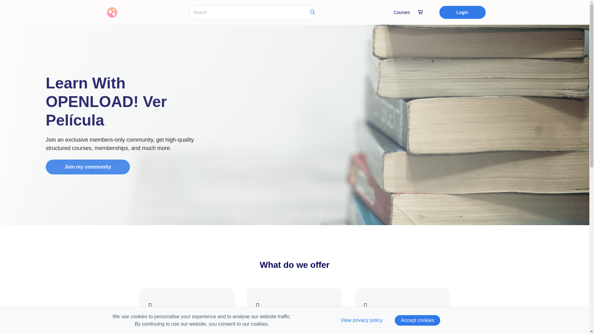 website screenshot of https://openloadverpelcula.graphy.com/
