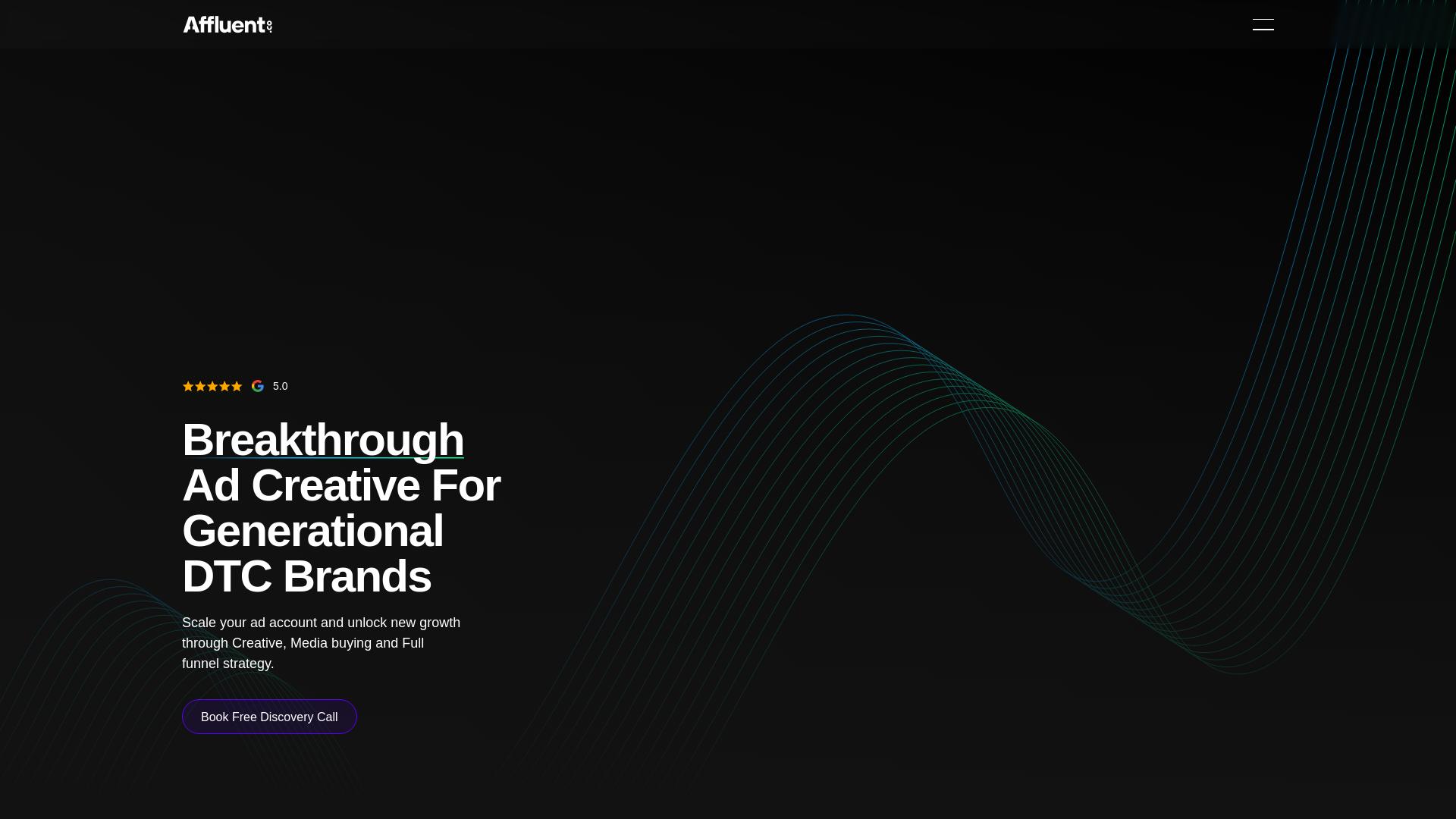 website screenshot of https://affluentrise.com